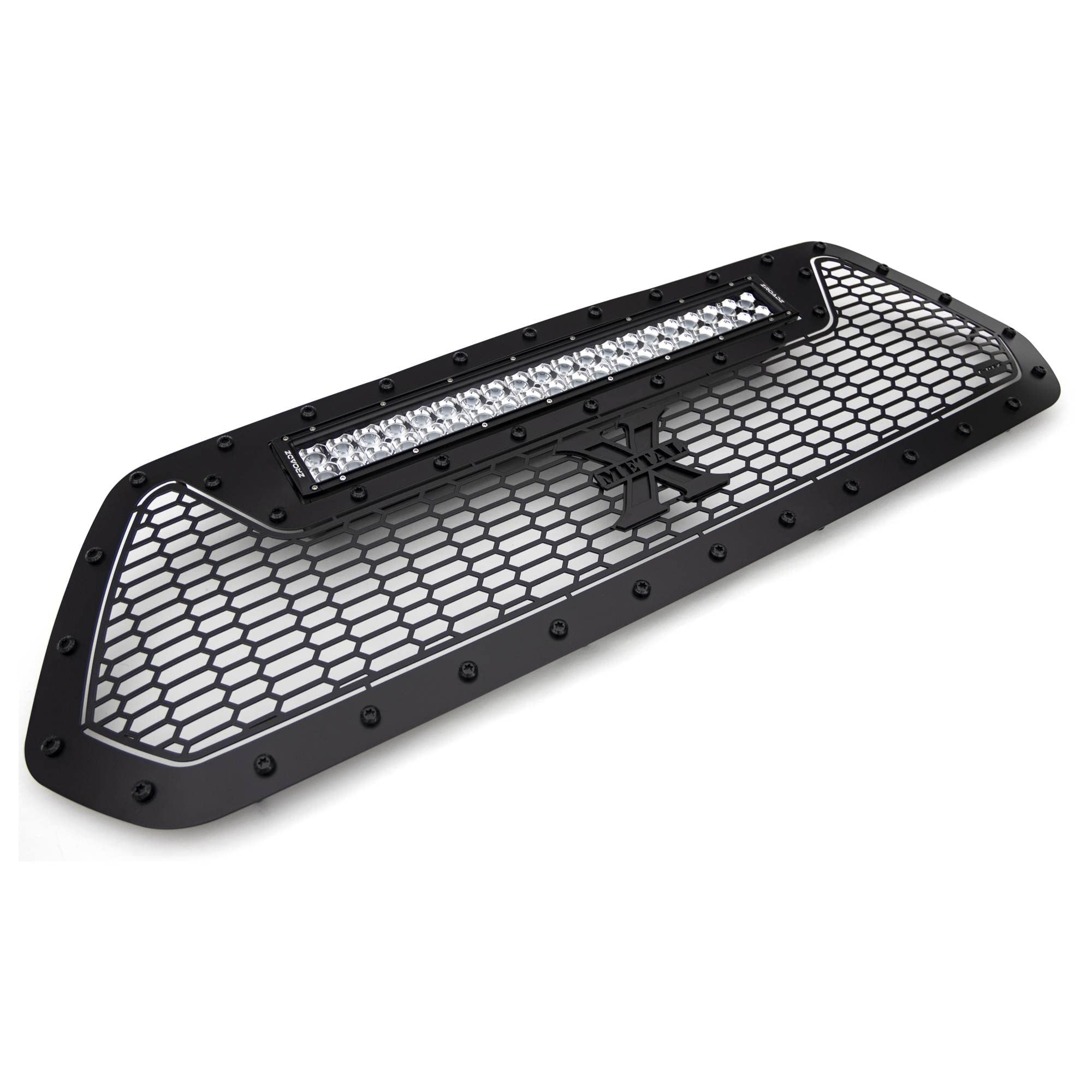 Tacoma Stealth Laser Torch Grille 2016-2017, Black, 1 Pc, Insert, Black Studs with (1) 20" LED - PN #7319411-BR