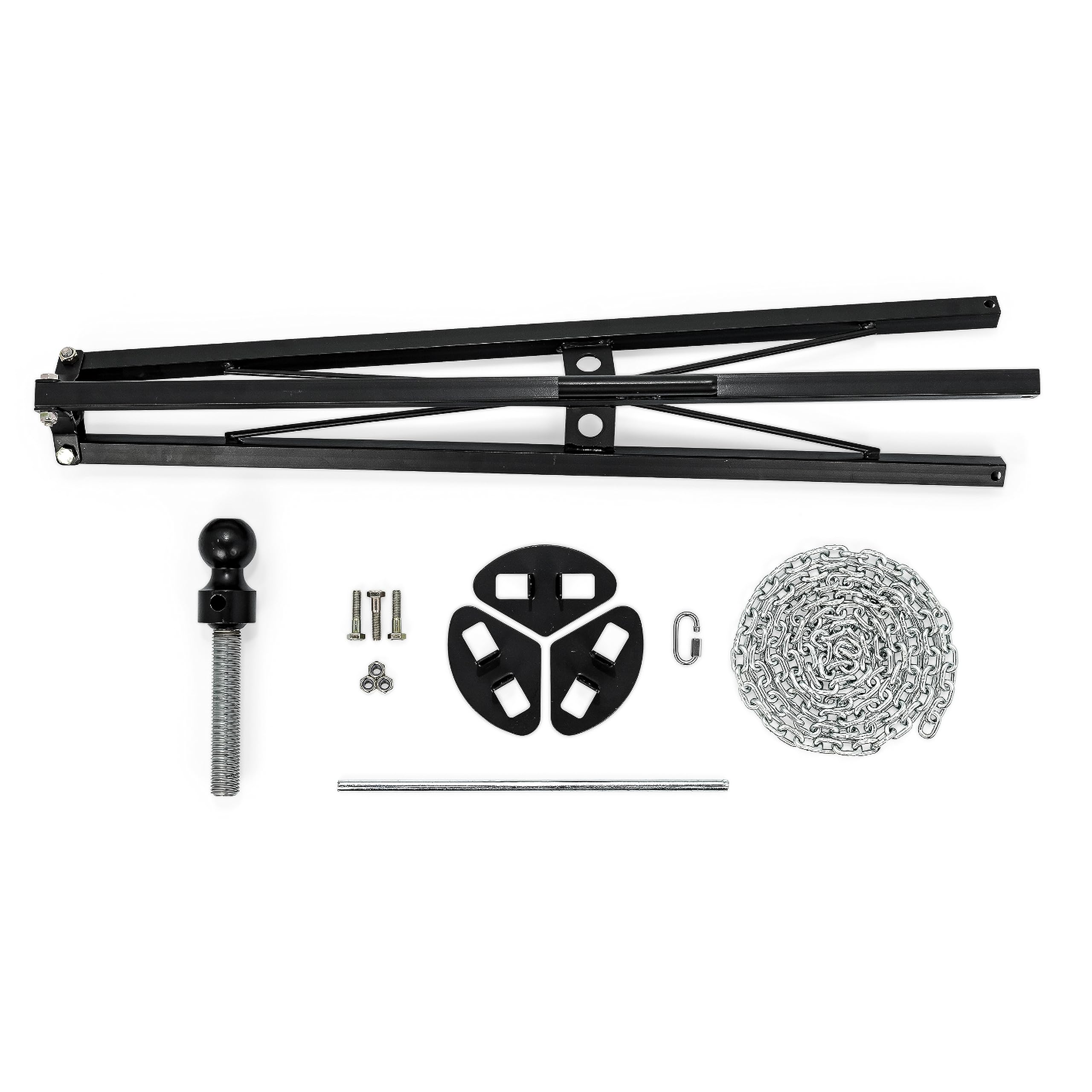 Camco Eaz-Lift Gooseneck Stabilizer Tripod Jack Camper & RV - Reduces Movement on 5th Wheel Trailers - Features Adjustable Height from 30” to 44” - 7,500lb Max Load Capacity (48850)