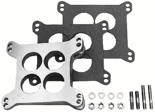 Holley/AFB 4 Barrel Leveling Block Trans-Dapt Performance 1-13/16 in. Tall 8 deg. Tilt Ported Holley/AFB 4 Barrel Leveling Block
