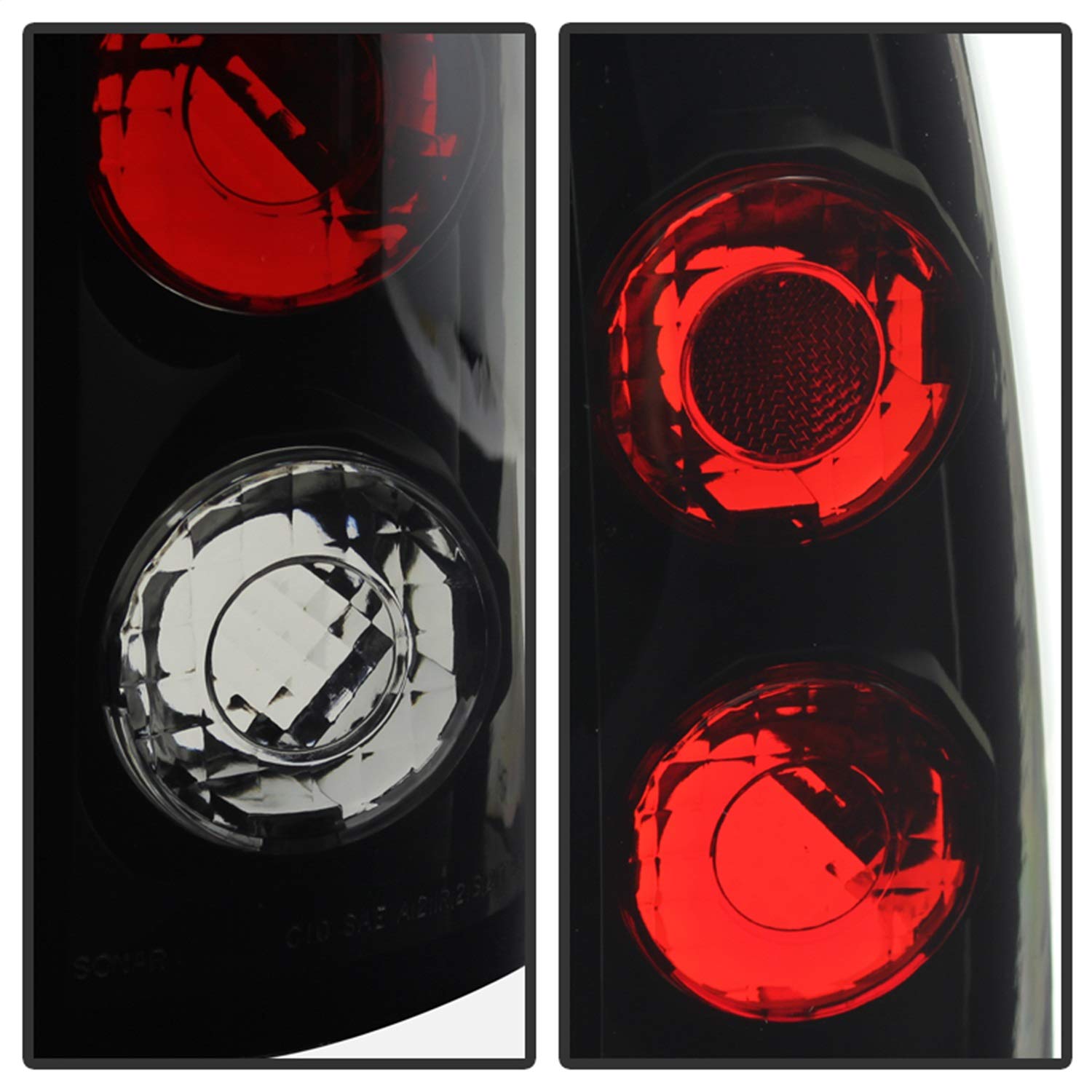 Auto Spyder 5077967 Euro Style Tail Lights Black/Smoked