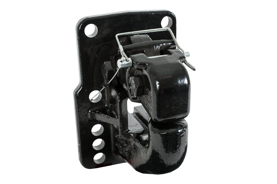 50 Ton Buyers Products Air Compensated Pintle Hook, 10-Hole Mount – Heavy Duty Pintle Hook Hitch for Trailer, Truck, Semi, Adjustable Pintle Hitch, Bolt-On, Durable, Tows Up to 100,000 lbs