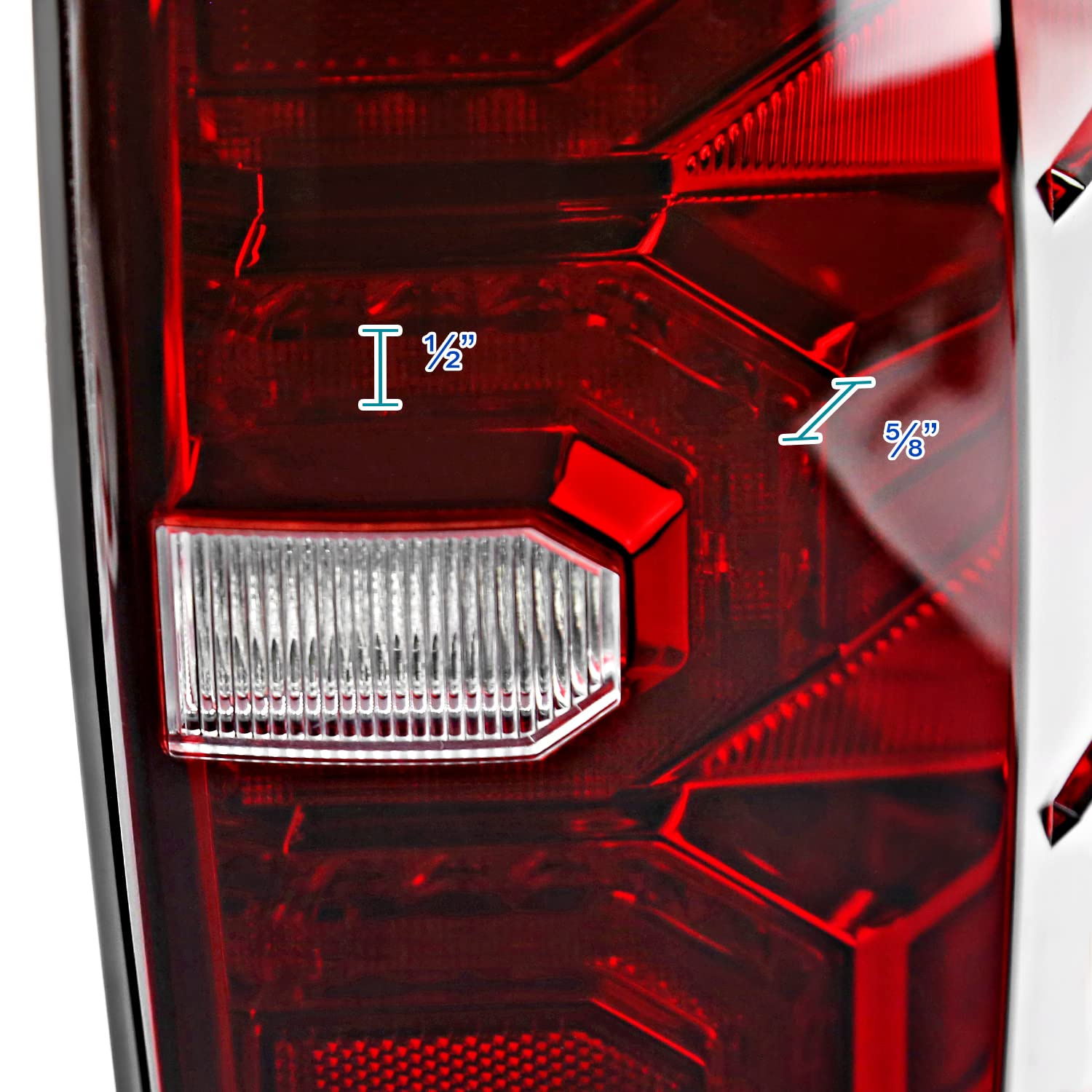 Spec-D Tuning Tail Lights Red LED w/Sequential DRL Strips Compatible with 2016-2022 Toyota Tacoma, Left + Right Pair Assembly