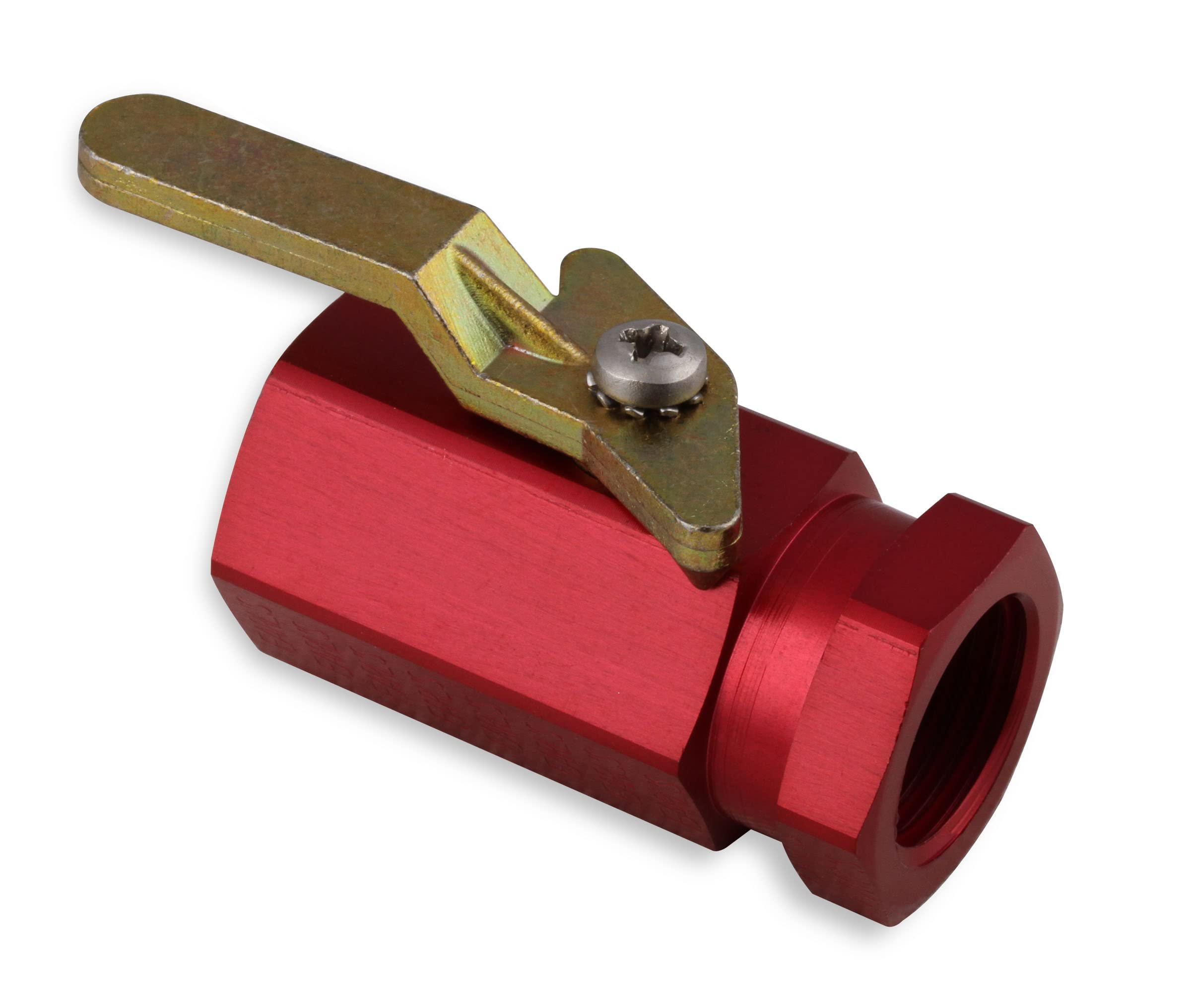 3/8 Npt Earl's Shut Off Valve 3/8 Npt Al - Red
