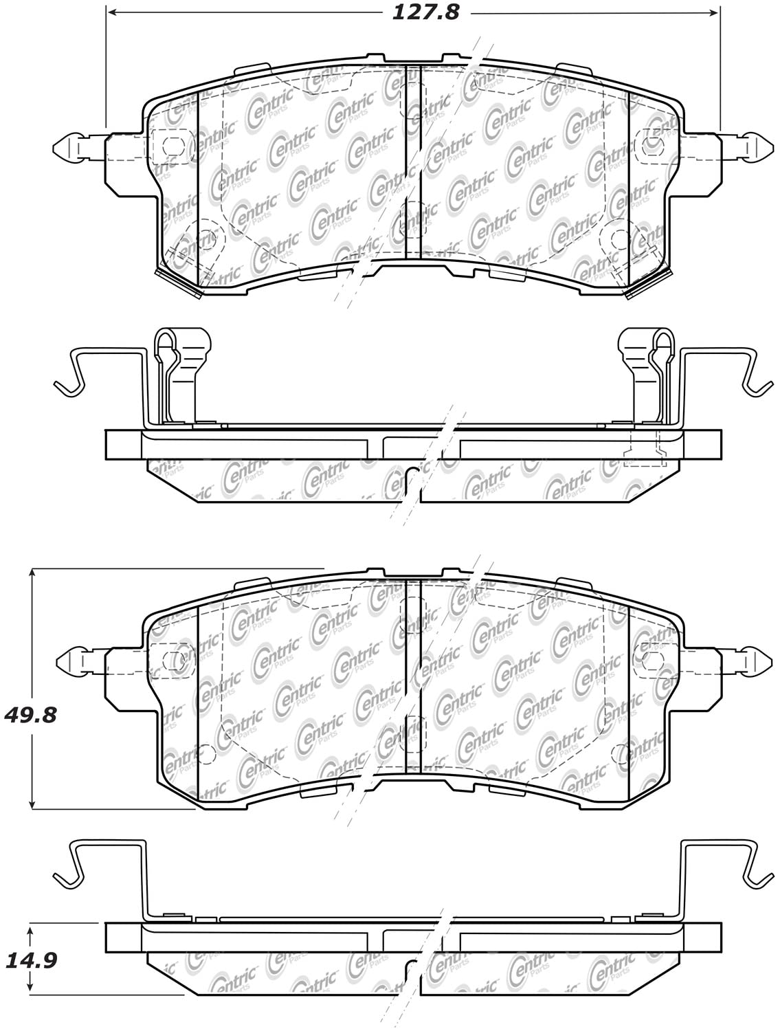 StopTech Truck & SUV Pad 319.15100