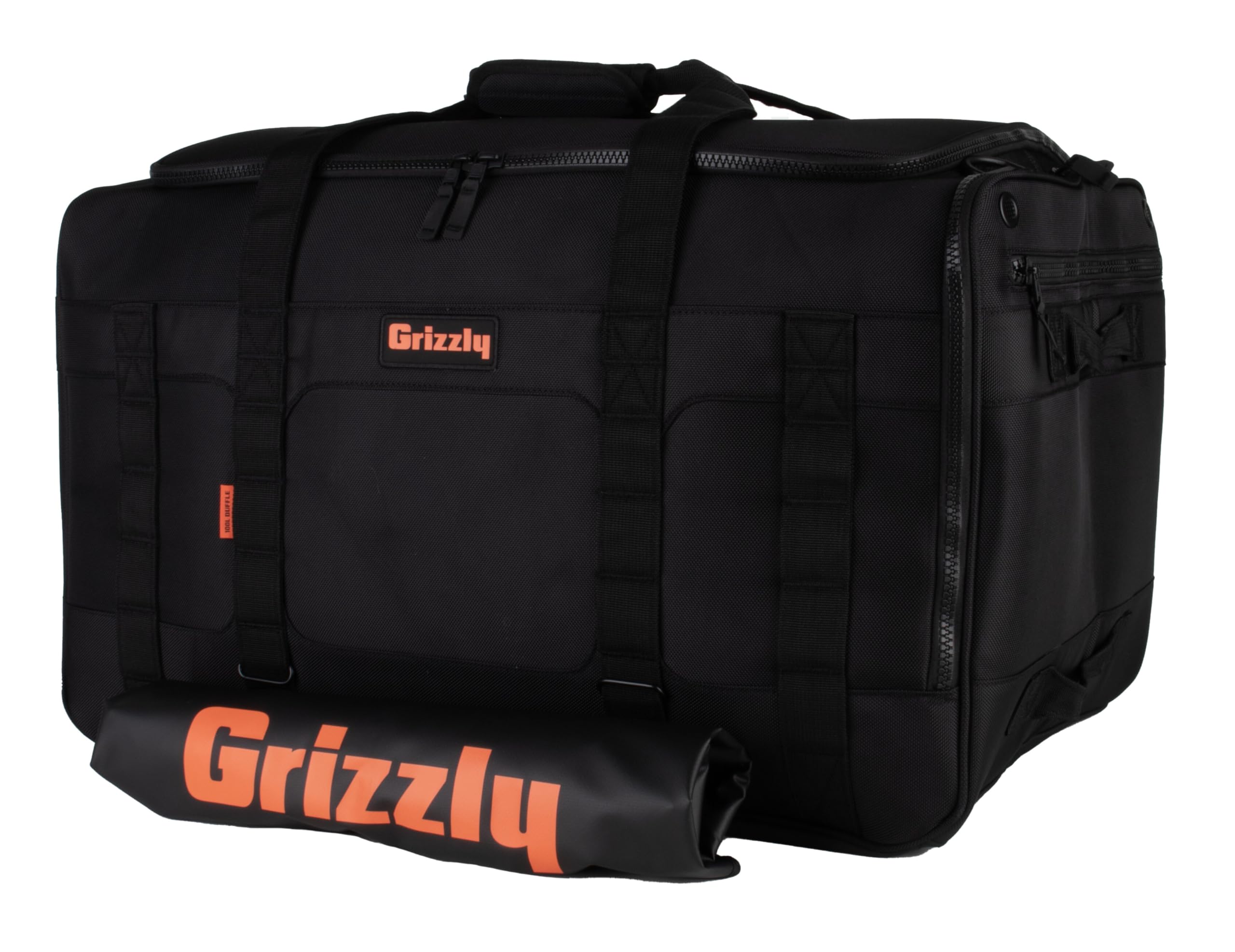 Duffle Grizzly 100 | Heavy-Duty Construction | Water Resistant Base | 100L Capacity | Large Storage Pocket | Blackout