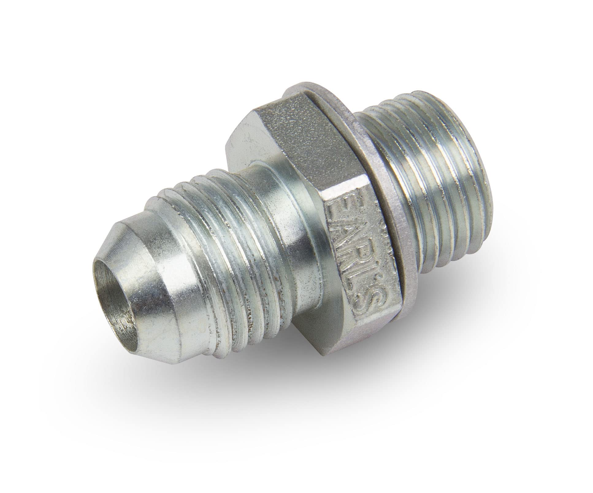 961982ERL Earl's Straight Transmission Adapter -6 Male to 9/16-18 Threads - Short (Front)