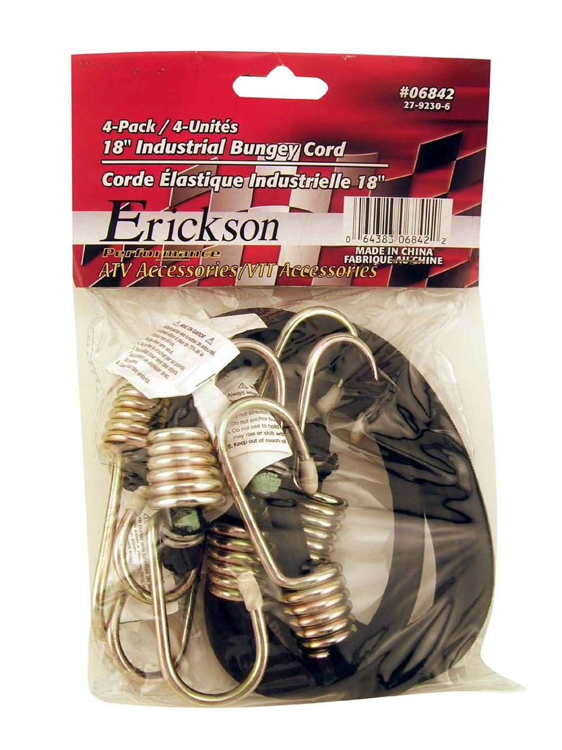 18" Industrial Bungey Cord Erickson 06842, (Pack of 4)