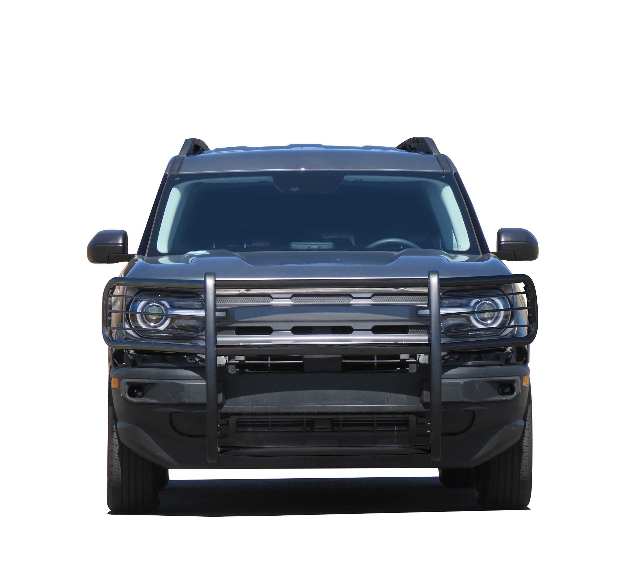 Bumper Guard Black Horse Grille brush Modular Black Compatible with 2021-2024 Ford Bronco Sport-17FP11MA