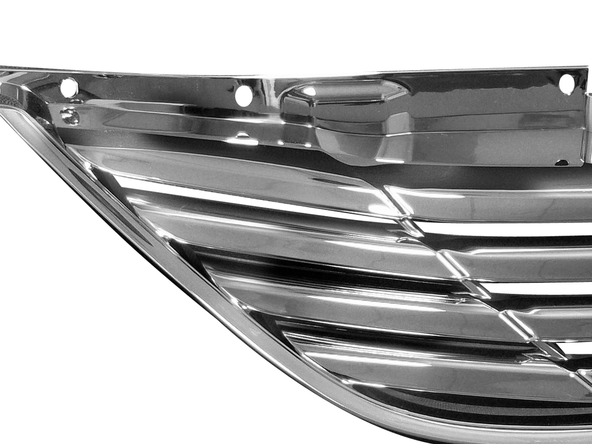 Horizontal Front Hood Grille Armordillo USA 7149250 - Chrome Fits 2010-2014 Hyundai Sonata