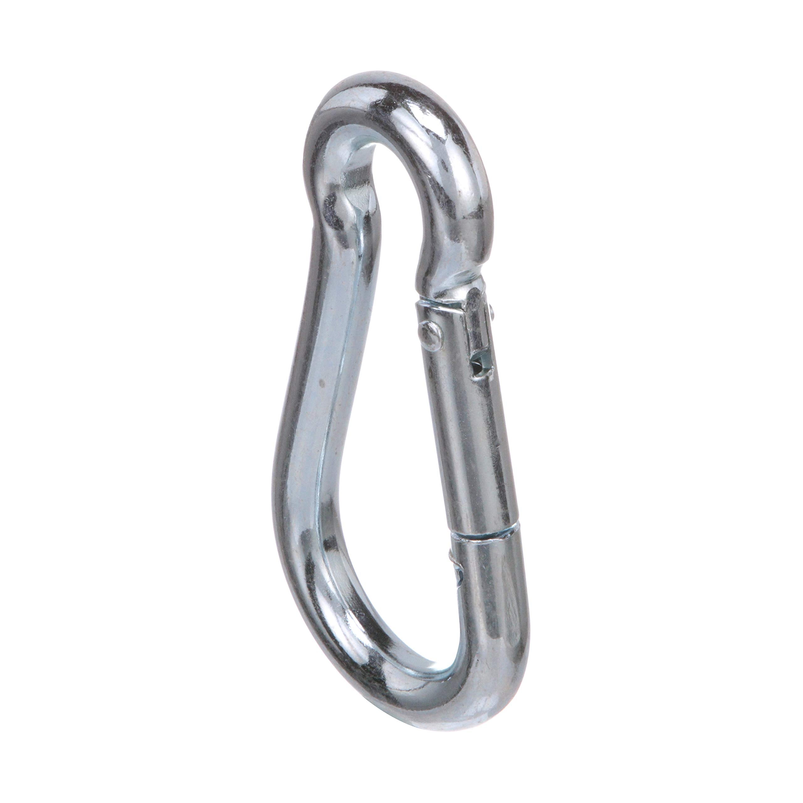 Marine Carabiner Attwood 12305-3, Zinc-Plated Steel, 3 ½-Inches Long, 3/8-Inch Diameter, 600 Pounds Load Max