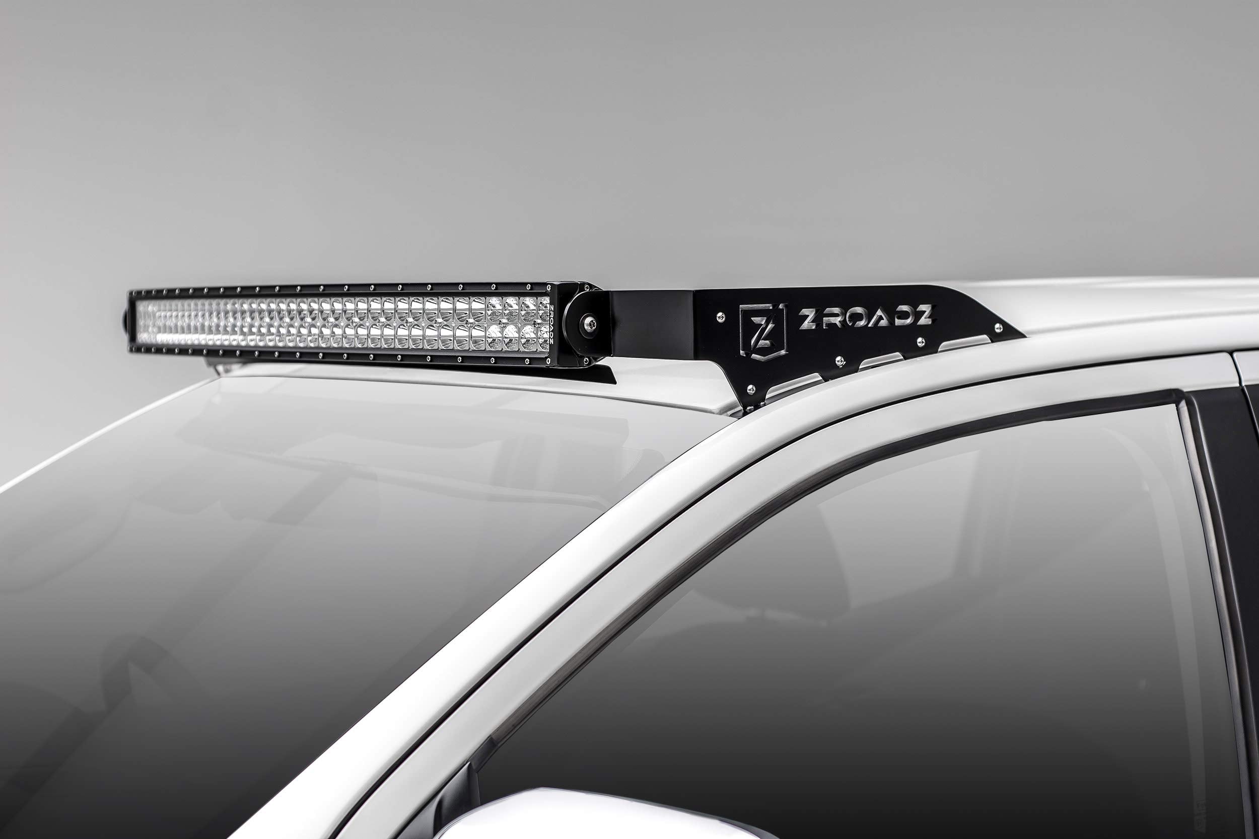 Front Roof LED Mounting Bracket ZROADZ - Compatible w/ 2015-2018 Ford Ranger T6 - to Mount (1) 40 Inch or Similar Style Curved LED Light Bar (Not Included) - PN #Z335761