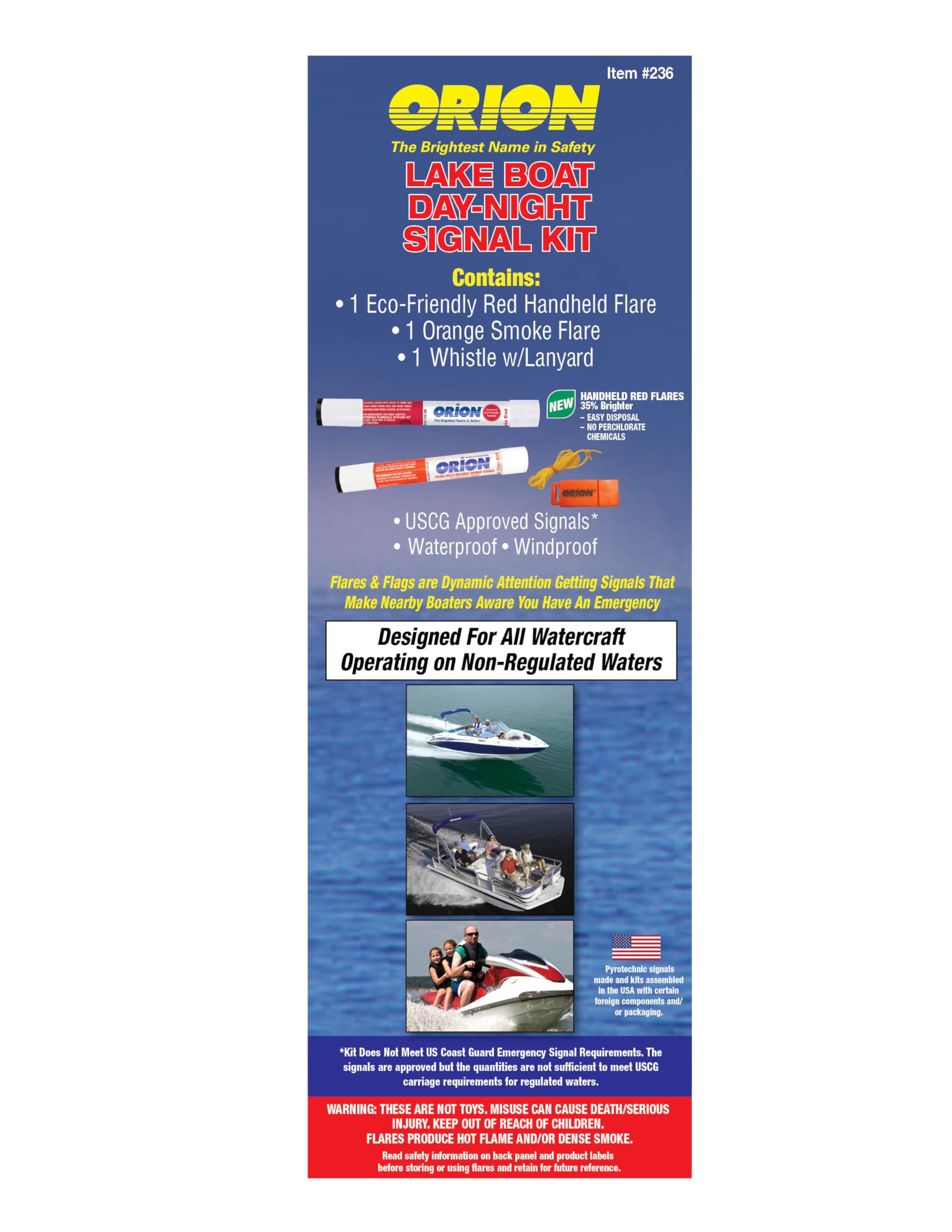Boater Signal Kit, Orion 236, Lake