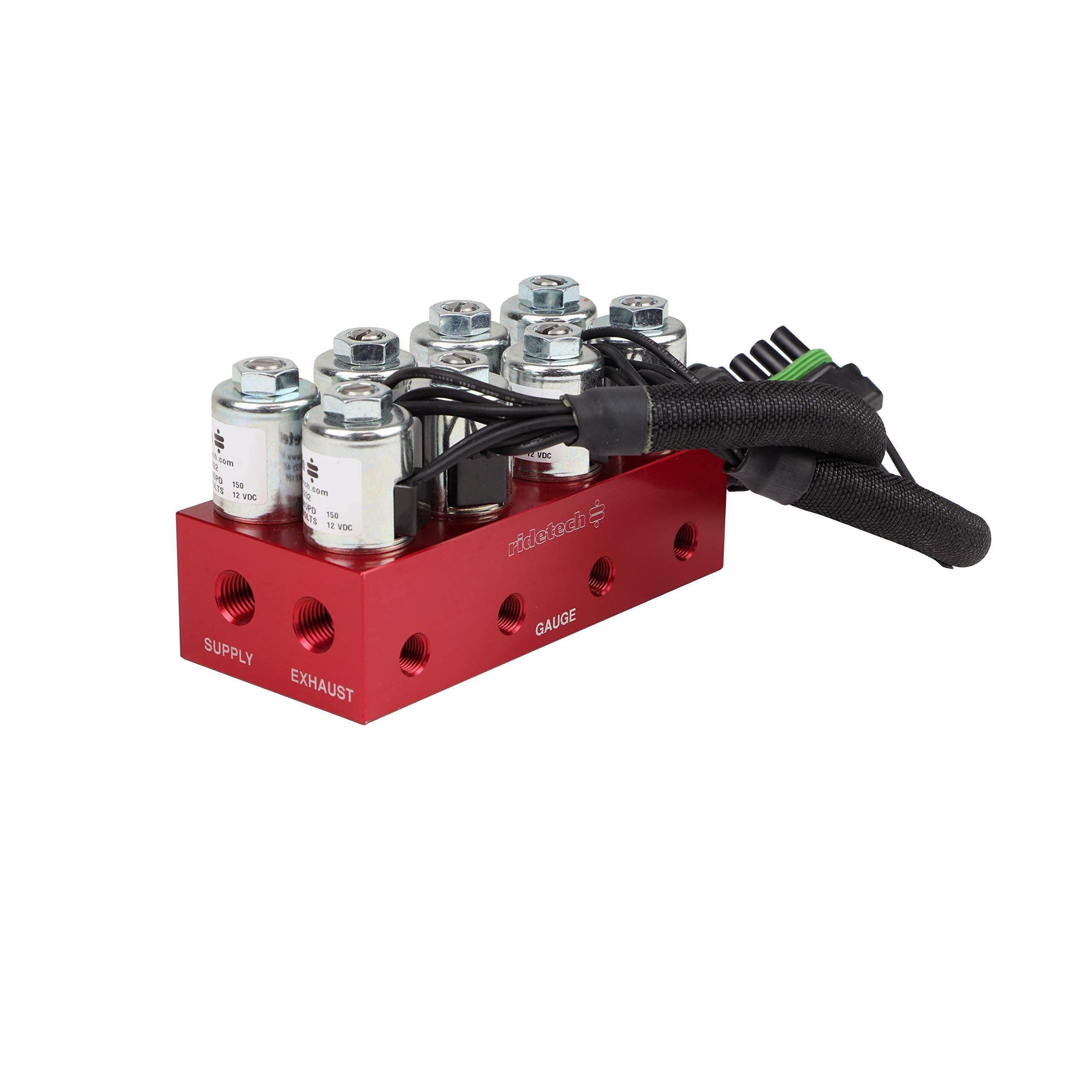 RidePRO Ridetech 31934001 4-way Solenoid/Air Valve Block used to Inflate and Deflate Air Spring Suspension Systems