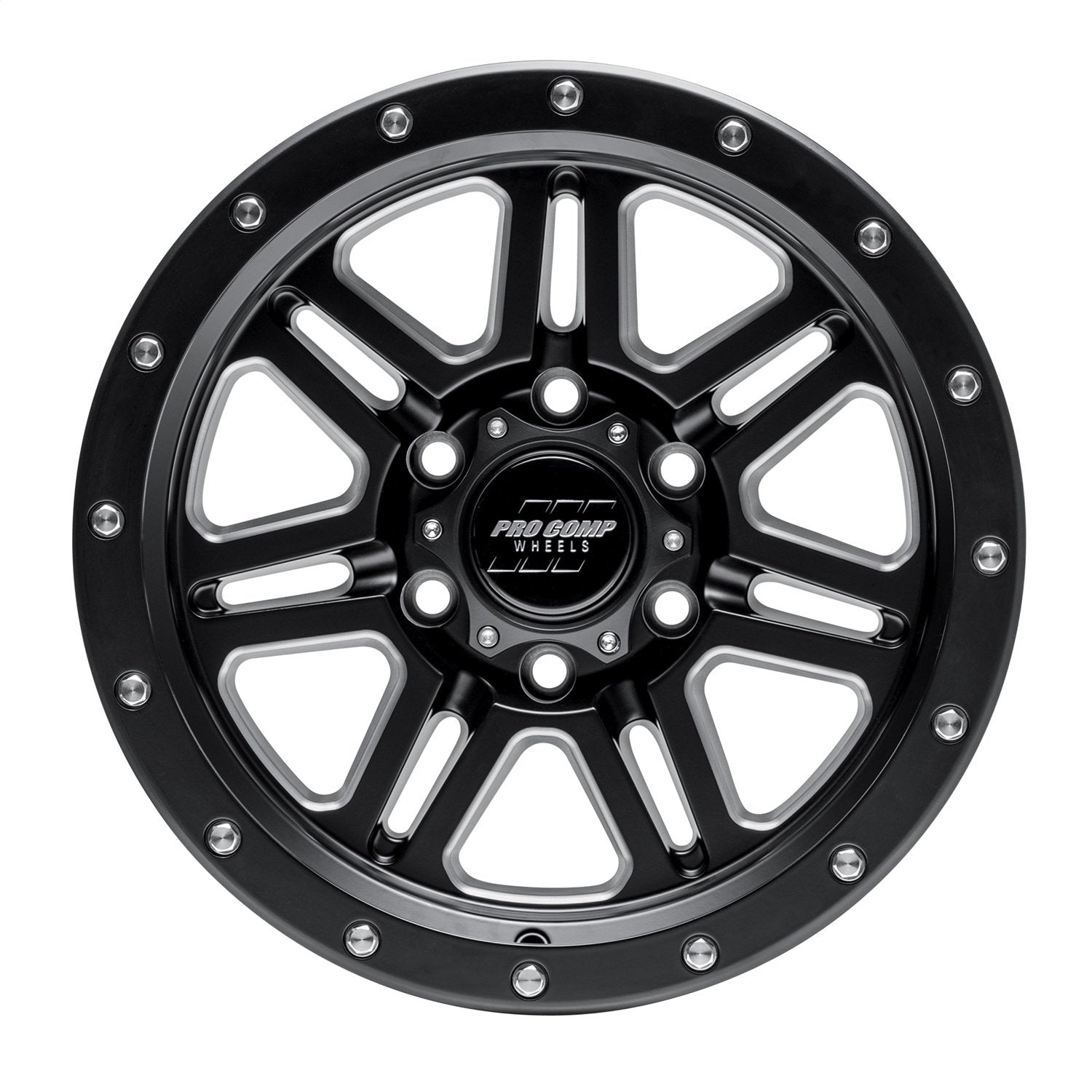 Apex Pro Comp Black Wheel with Painted (17 x 9. inches /6 x 5 inches, -6 inches Offset)
