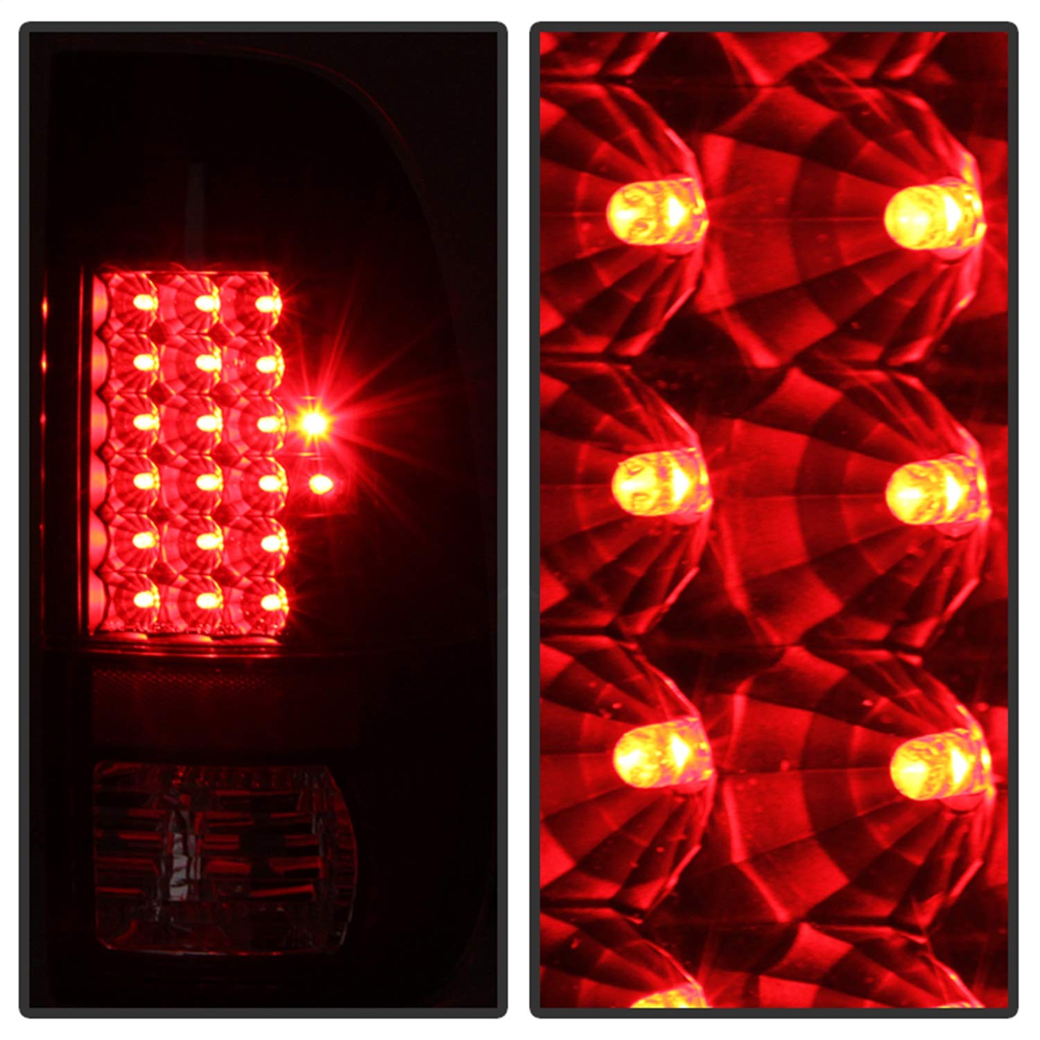 LED Tail Lights xTune Black/Clear 9027680
