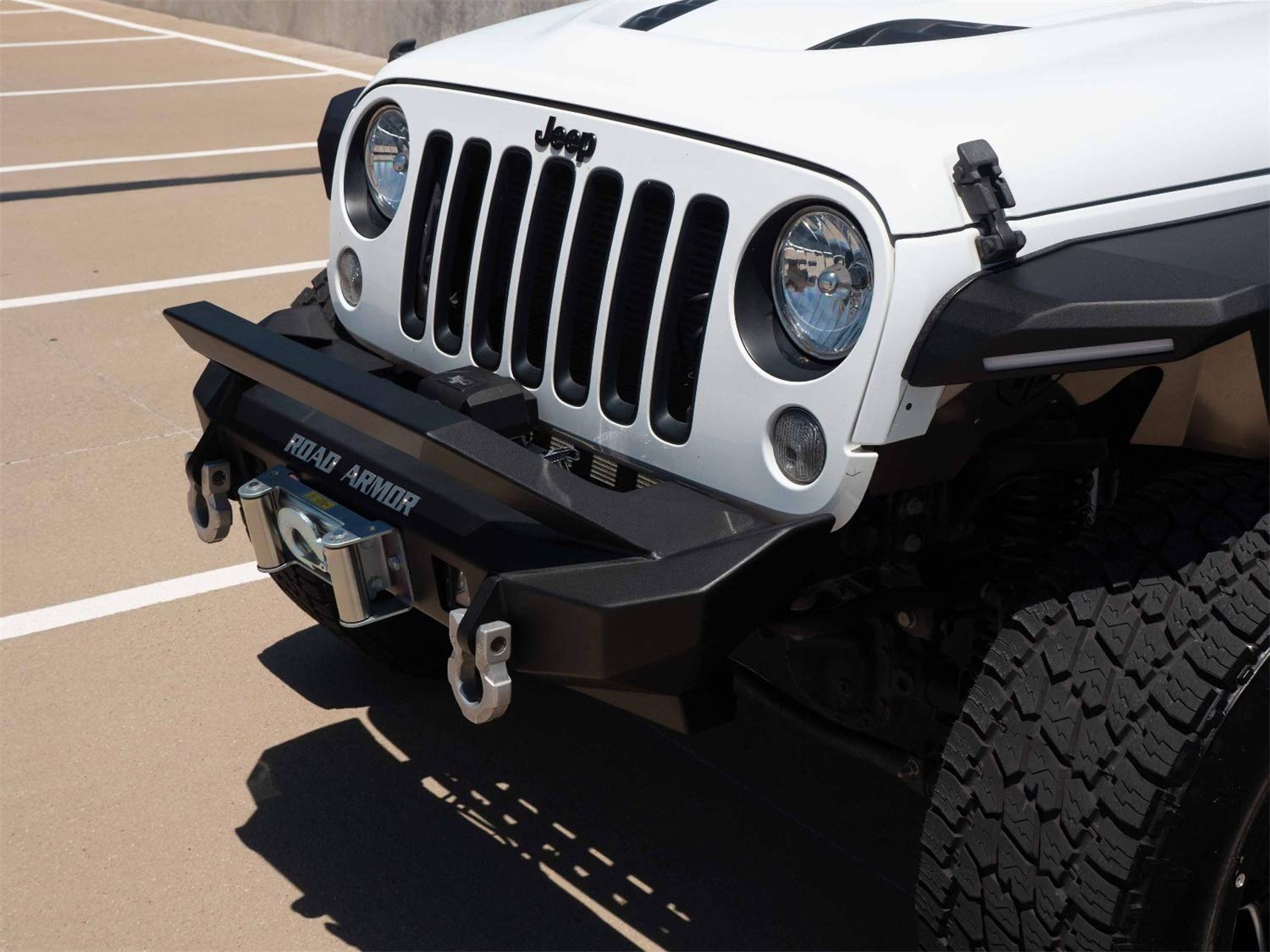 Front Fendor Flares Road Armor RDA507AFF0B Fits Jeep Wrangler
