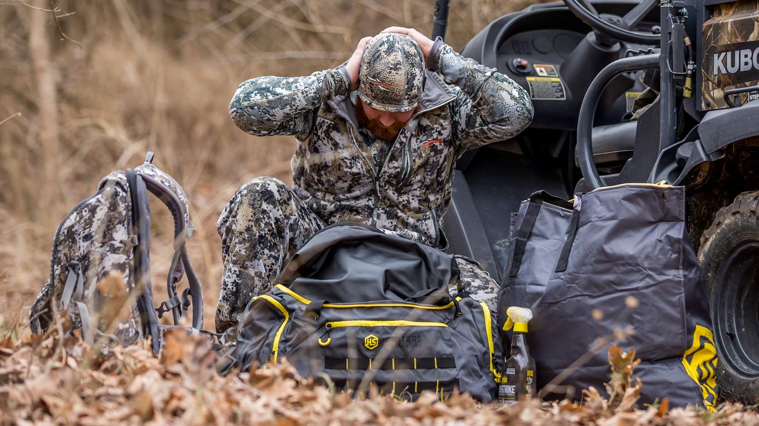 Scent-Safe Hunters Specialties 45L Duffel Bag with Zipper Pockets - Hunting Scent Proof Bag for Hunting Accessories & Equipment, 22" x 12" x 10"