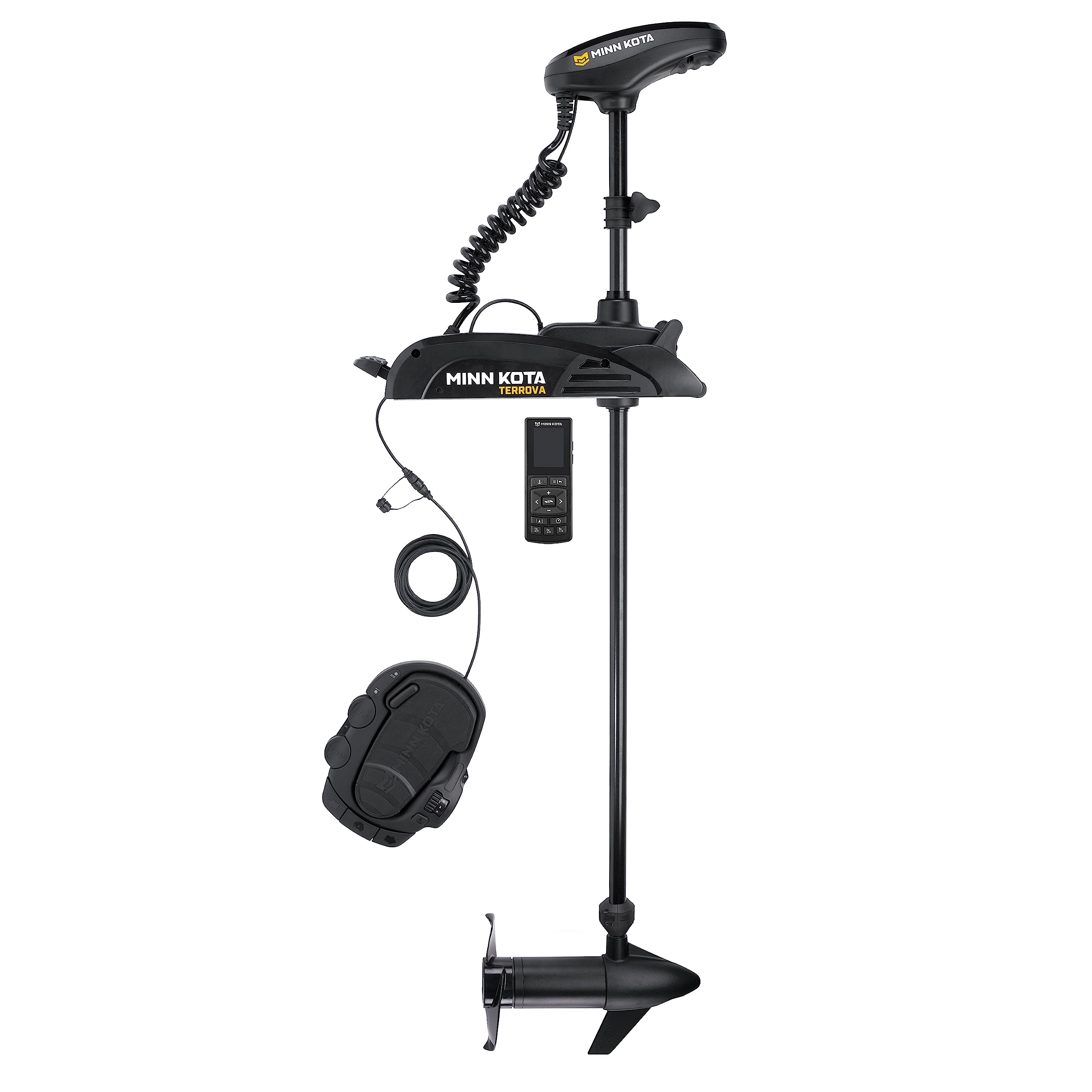 Minn Kota Bow-Mount Terrova Electric Trolling Motor with GPS, Spot-Lock, Dual Spectrum Chirp Sonar – 55 Lb. Thrust, 54 in. Shaft, Freshwater