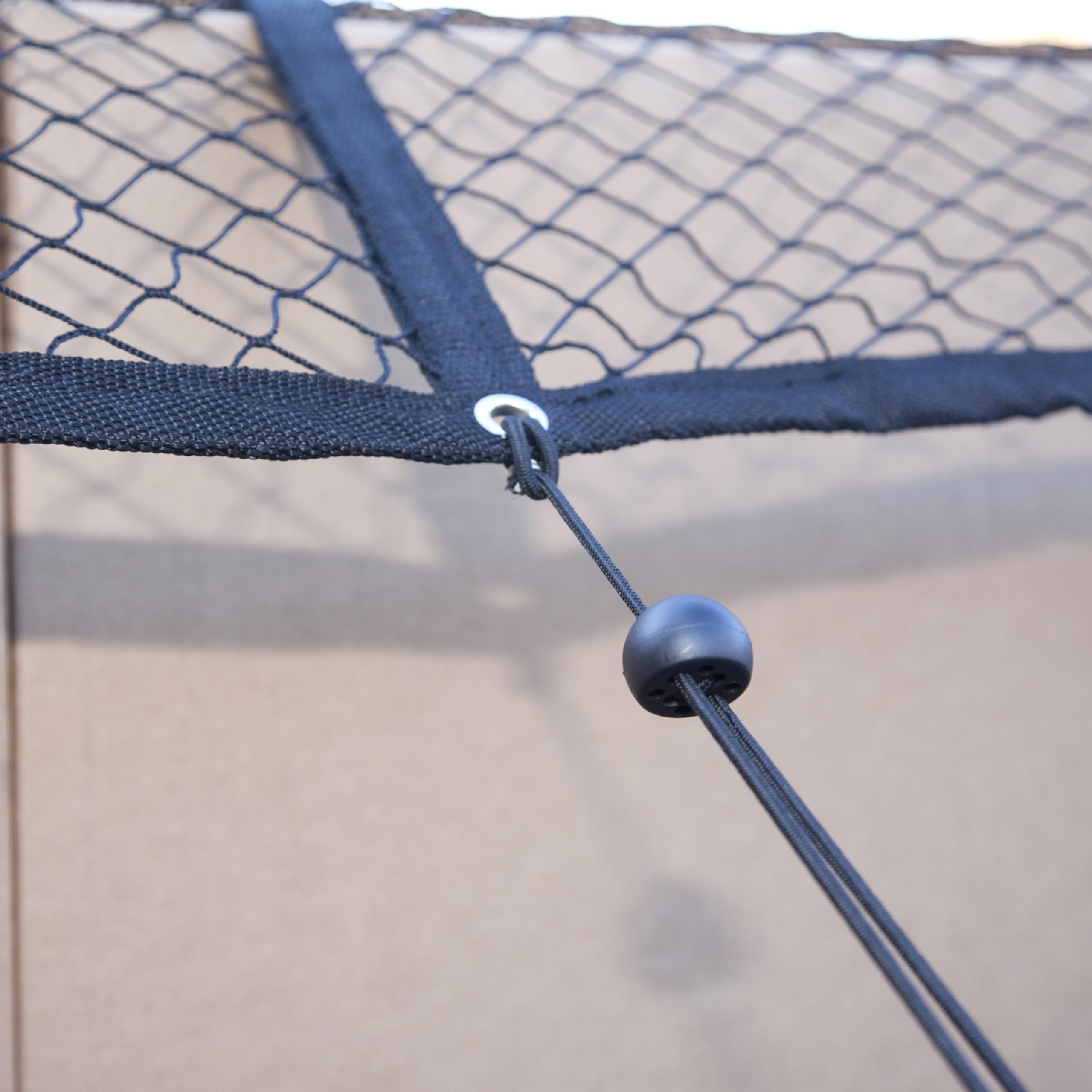 Adjustable CargoSmart Truck Net — Cargo Net for Pickup Truck Bed Adjustable to a Maximum Size of 78” x 55” — Fits on Most Standard Sized Truck Beds