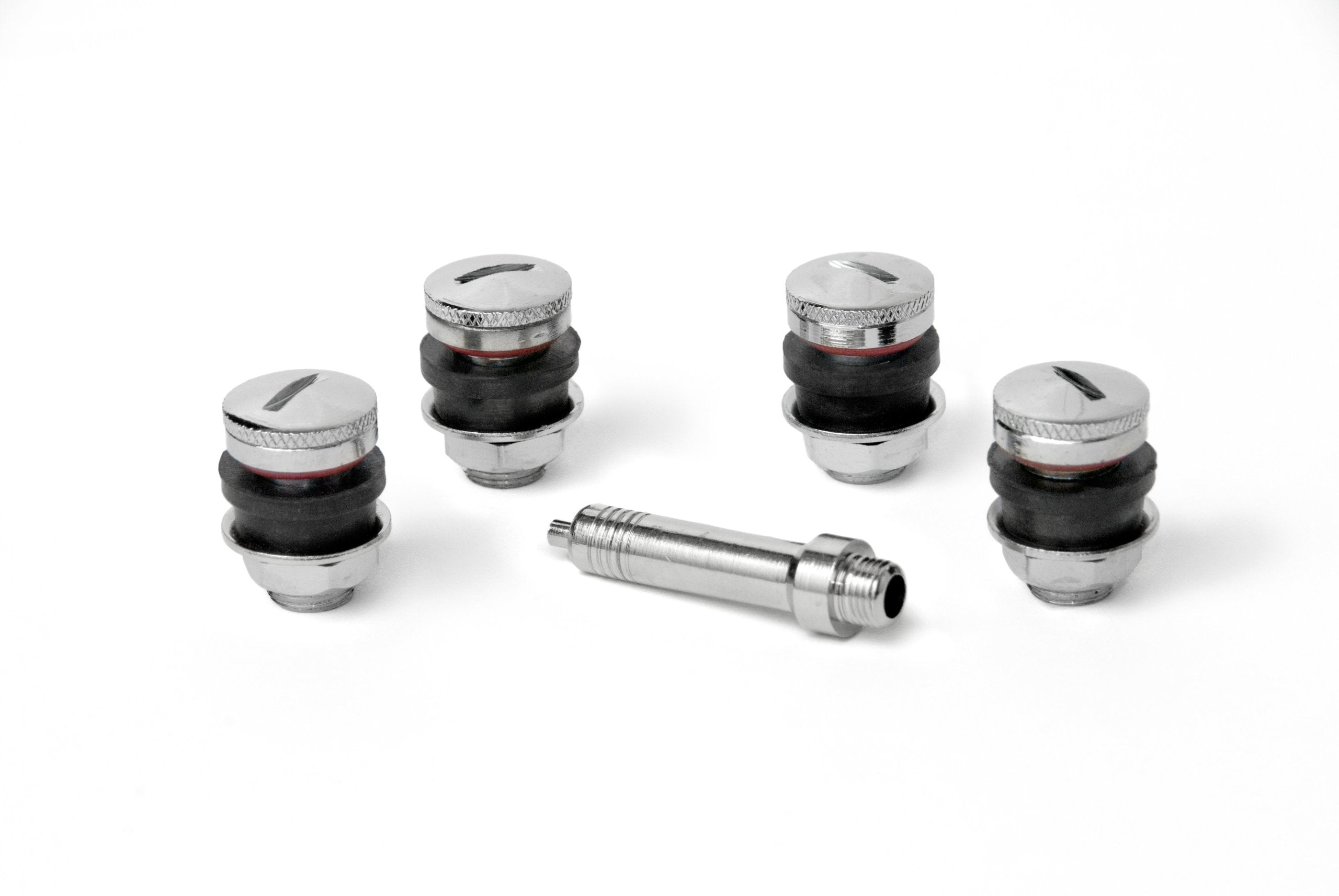 Flush Mount Gorilla Automotive VS407C Valve Stems - Slotted Cap