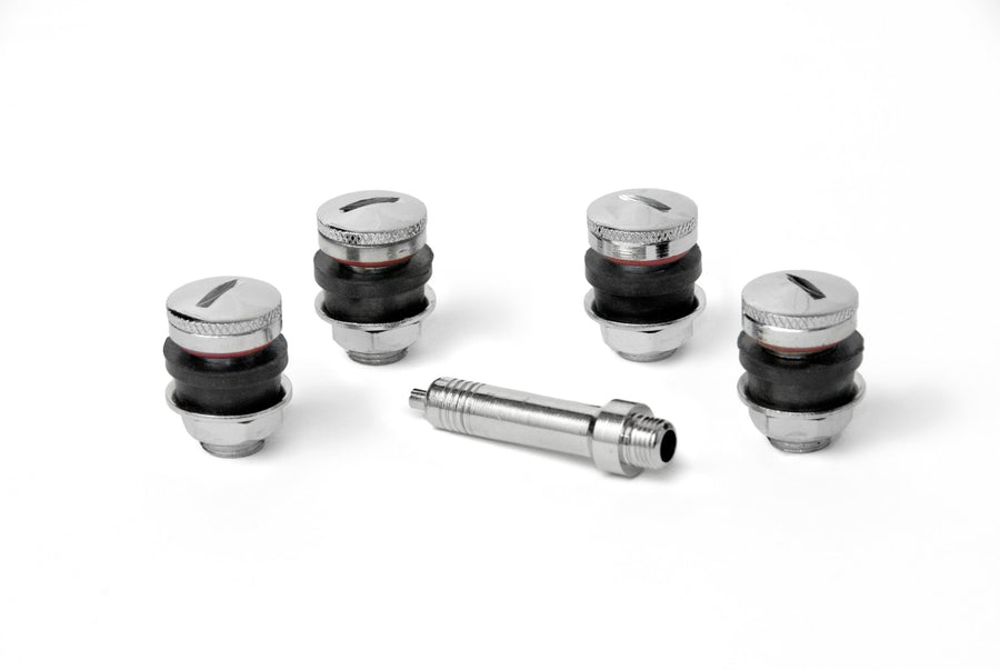 Flush Mount Gorilla Automotive VS407C Valve Stems - Slotted Cap
