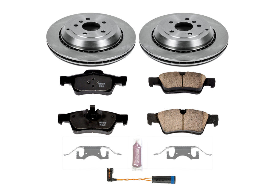 Power Stop KOE4636 Rear Replacement Brake Kit-OE Brake Rotors & Ceramic Brake Pads Autospecialty
