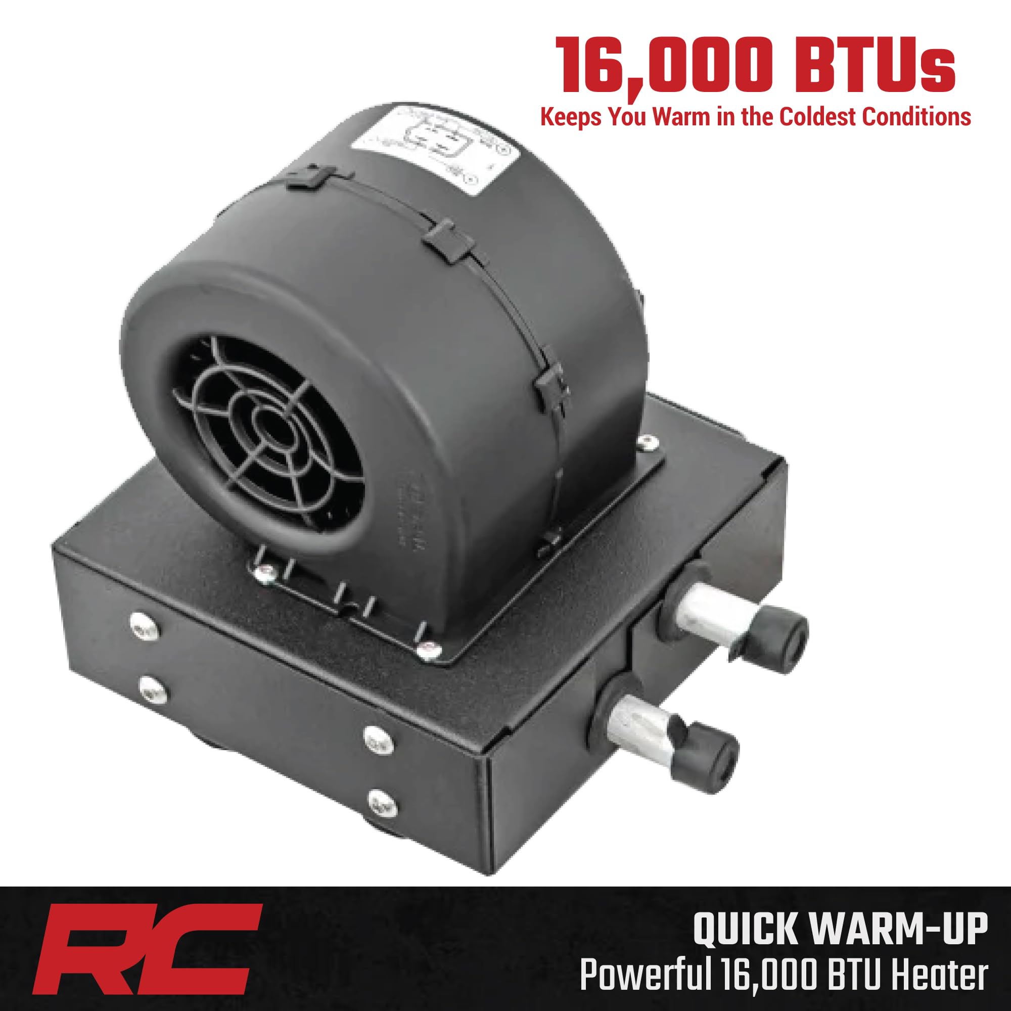 Yamaha Viking Rough Country Cab Heater - 16,000 BTU UTV Heater Kit with Fast Cabin Warm-Up & Defrost, Complete Install Kit, Factory-Like Fit