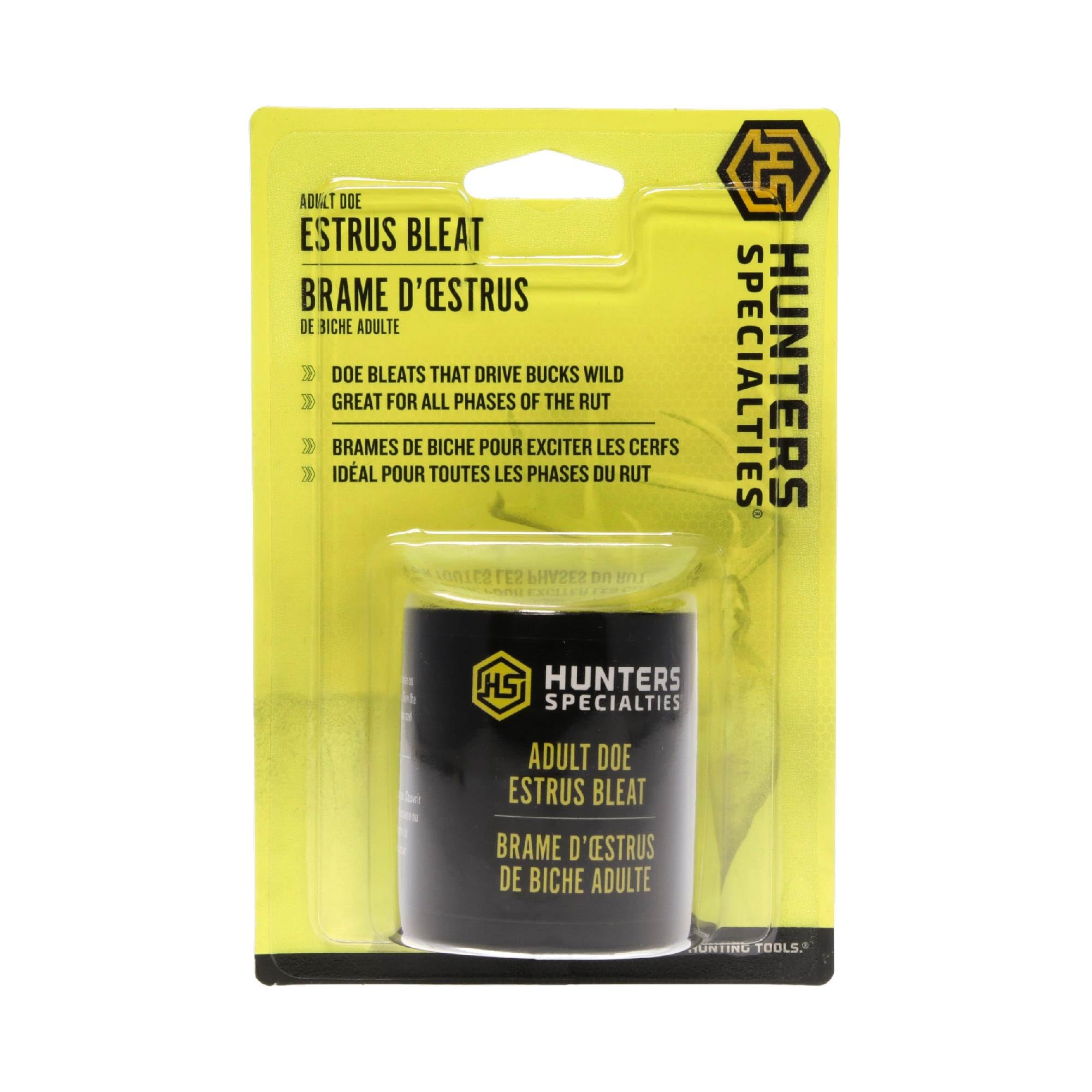 Hunters Specialties Doe Estrus Bleat Hunting Deer Calls - Authentic Vocalizations Rut Period Can Game Call Adult Doe Estrus Bleat