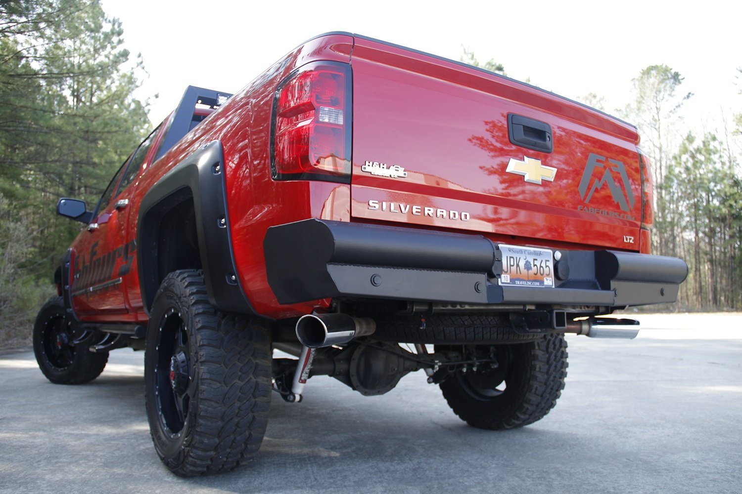 Fab Fours Elite Rear Bumper 2 Stage Black Powder Coated CS14-U3150-1