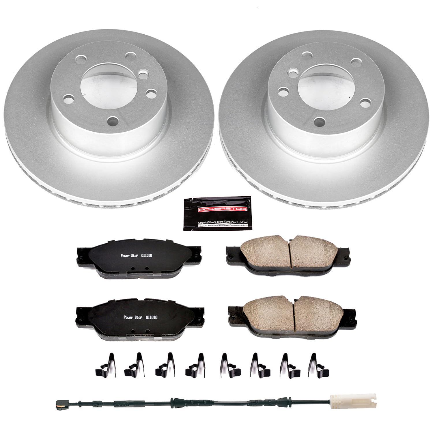 Power Stop Z23 CRK6346 Front Evolution Geomet Coated Brake Kit For BMW 128i 2010-2013 [Model Specific]