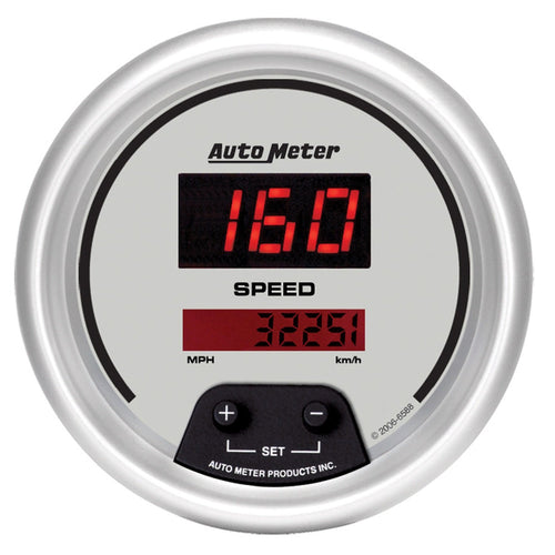 Auto Meter Ultra-Lite 6588 Digital 3-3/8" 160 mph Digital Electric Programmable Speedometer