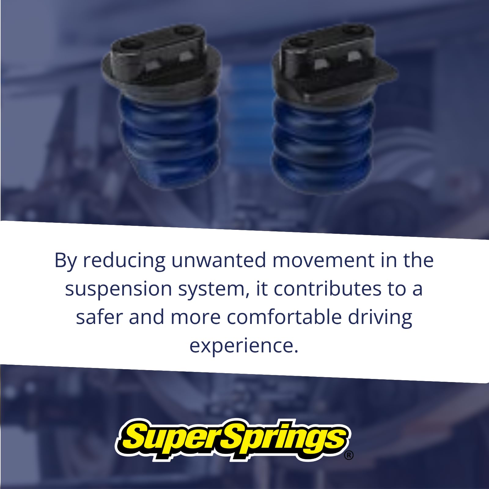 SumoSprings Front for Dodge RAM 2500|3500 | SuperSprings SSF-302-40 | Left/Right Pair | 800 (lb) Capacity at 50% Compression | Made in the USA, Blue