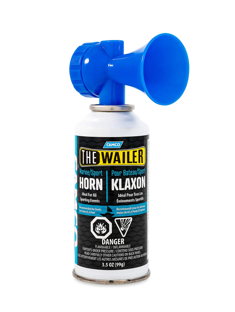 Aerosol Camco Signal Horn, 3.5 oz. | Multi-Purpose use | Audible for at Least 1 Mile | Meets U.S. Coast Guard Requirements | Easy-to-use (50162)
