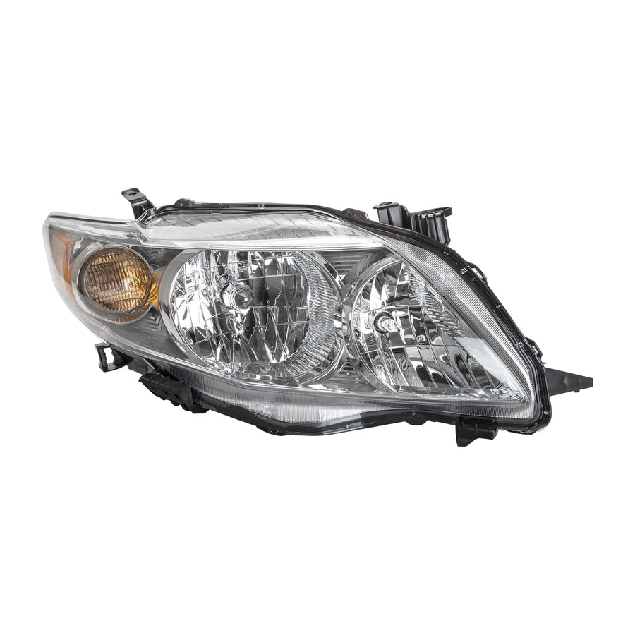Right TYC Headlight Assembly Compatible with 2009-2010 Toyota Corolla
