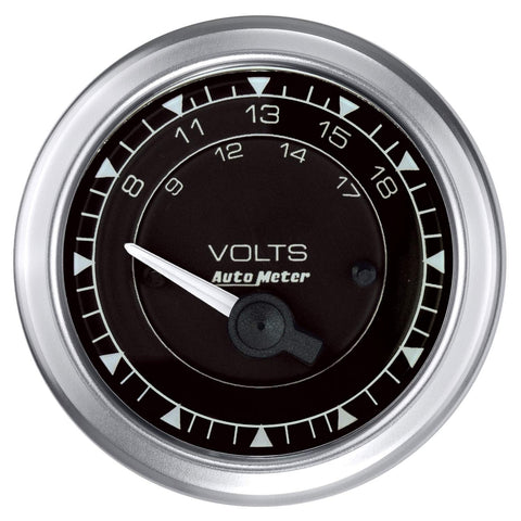 Voltmeter AutoMeter 8192 Gauge, 2 1/16", 18V, Elec, Chrono
