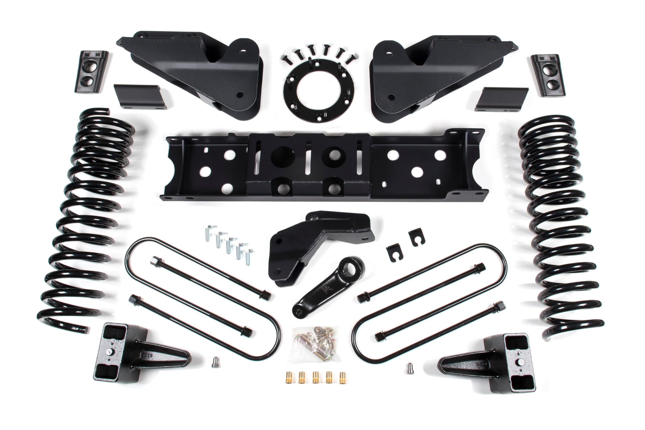 Zone Offroad 2019-2024 Ram 3500 ZOND119N | 5.5 inch Radius Arm Bracket | Non-Factory Overload Springs | Nitro Shocks, Incl. BH, Laramie, Ltd, LL, Tradesman | Gas 4WD