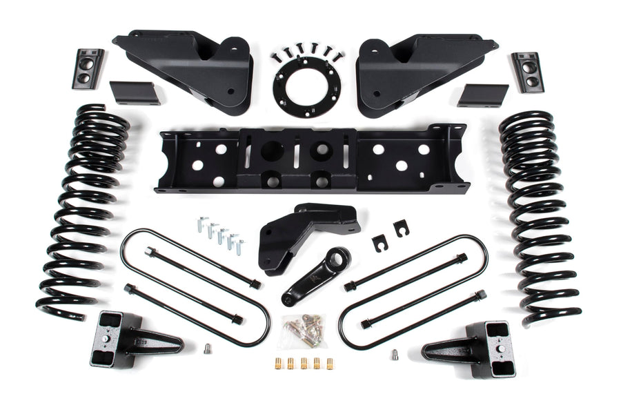 Zone Offroad 2019-2024 Ram 3500 ZOND119N | 5.5 inch Radius Arm Bracket | Non-Factory Overload Springs | Nitro Shocks, Incl. BH, Laramie, Ltd, LL, Tradesman | Gas 4WD