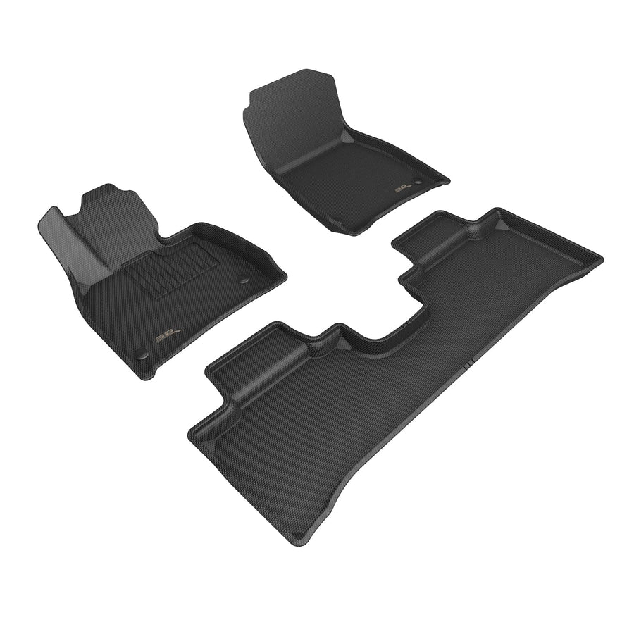Kagu 3D MAXpider Custom Fit Floor Mat (Black) Compatible with Mercedes-Benz Eqe SUV 2023-2026 - Full Set