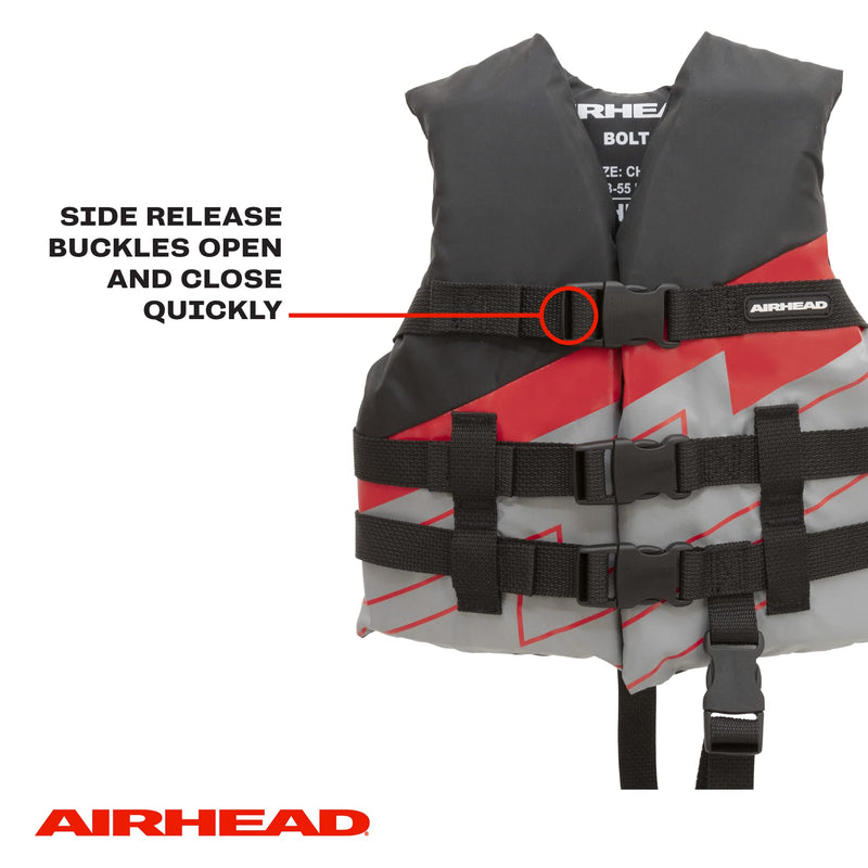 Bolt Airhead Life Vest, Closed Sided PFD, Child