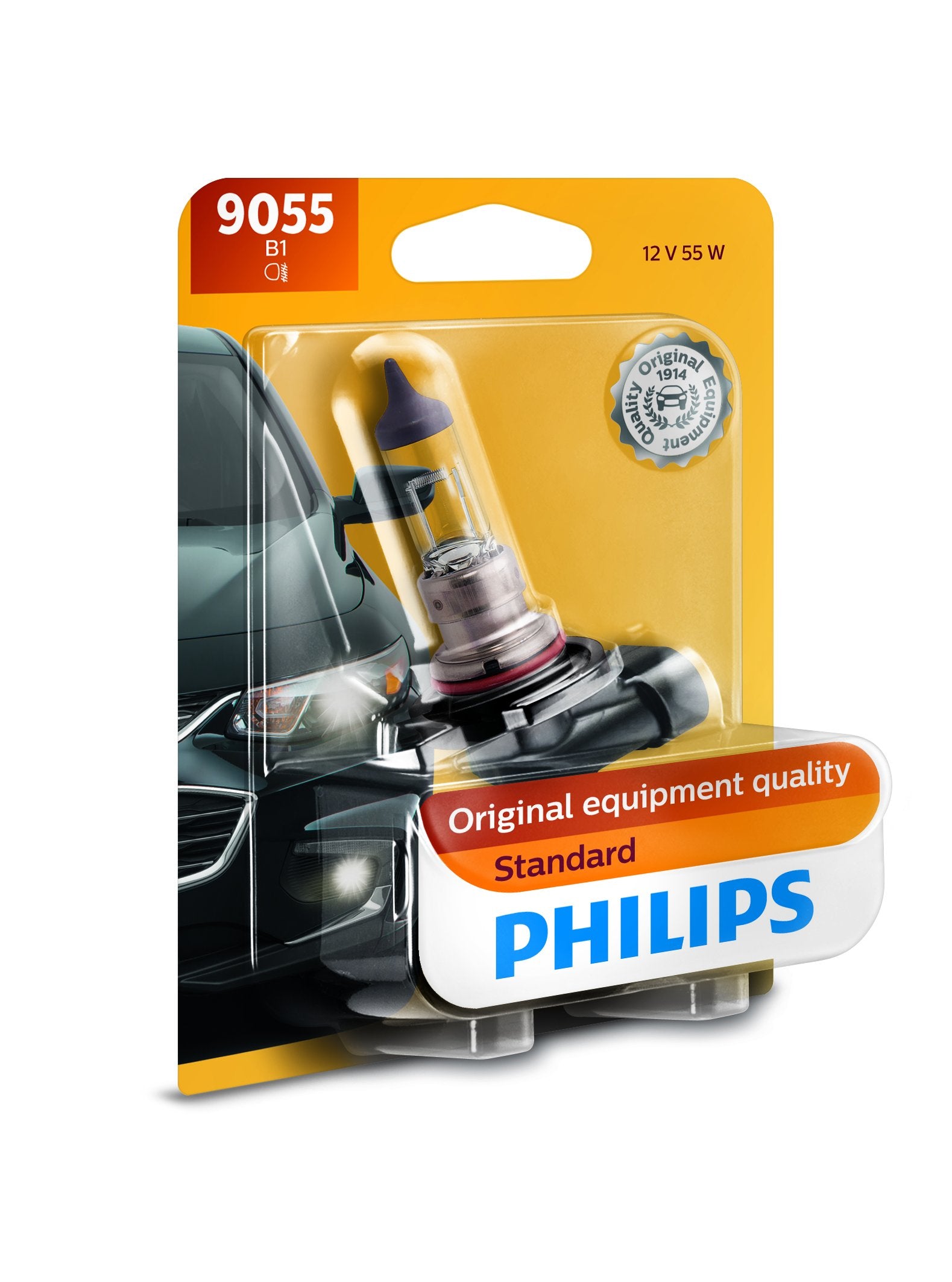 Standard Philips 9055 Halogen Replacement Front Fog Bulb, 1 Pack