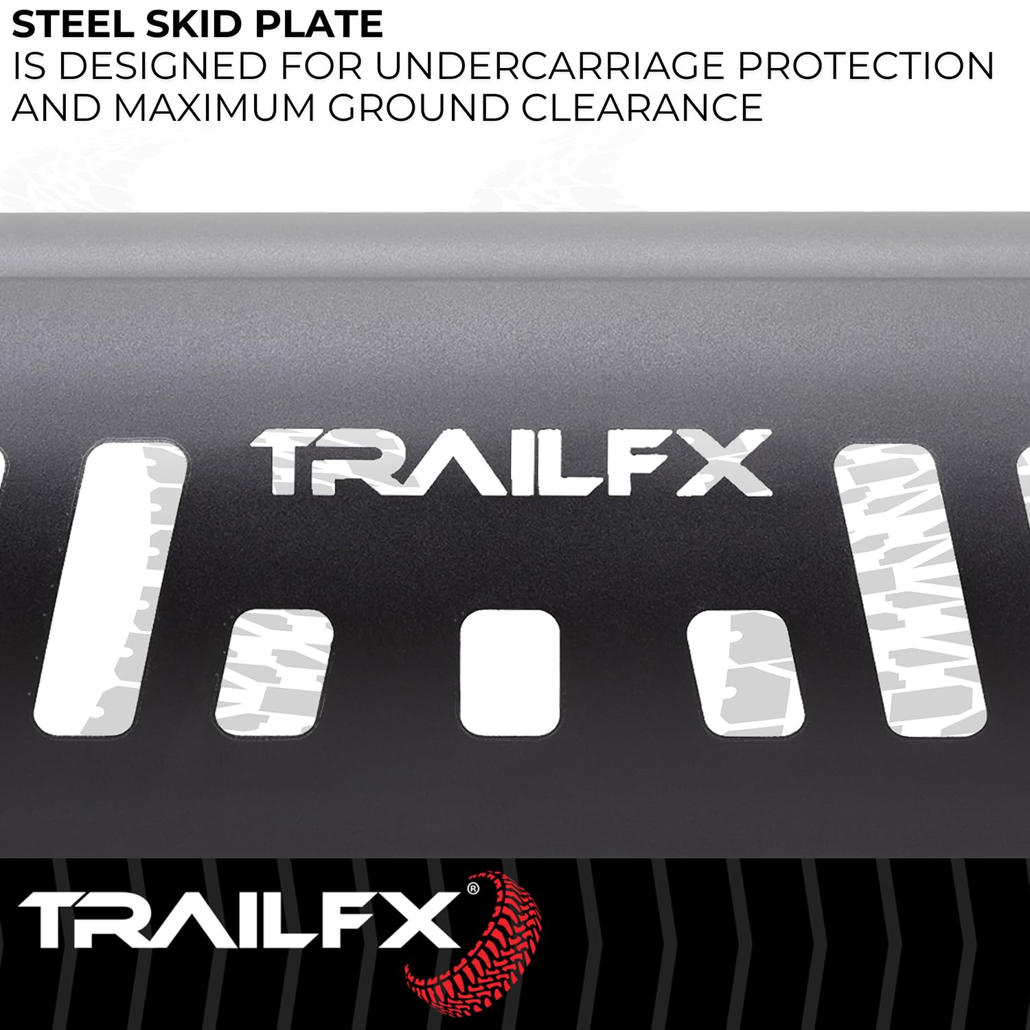 TrailFX Bull Bar 2024-2025 Fits Toyota Tacoma 3-Inch Diameter Titanium Black Powder Coated Steel with Skid Plate Optional Lighting Mounts Bolt On Installation TrailFX B0045T