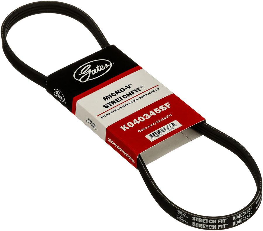 K040345SF Stretch Fit nobrandname Micro-V Serpentine Drive Belt
