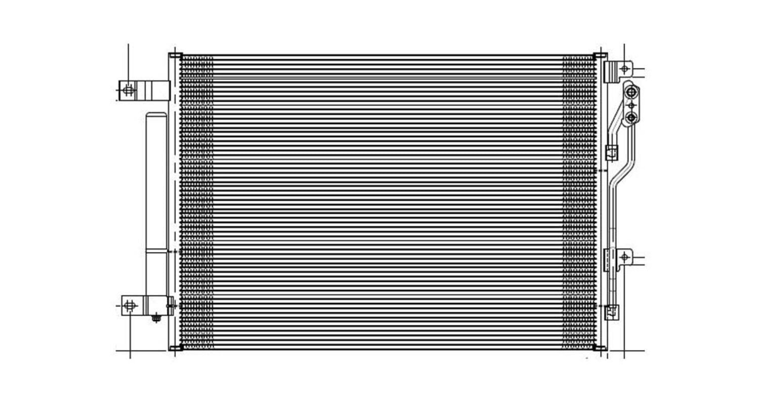 Dodge Dart TYC 4192 Replacement A/C Condenser