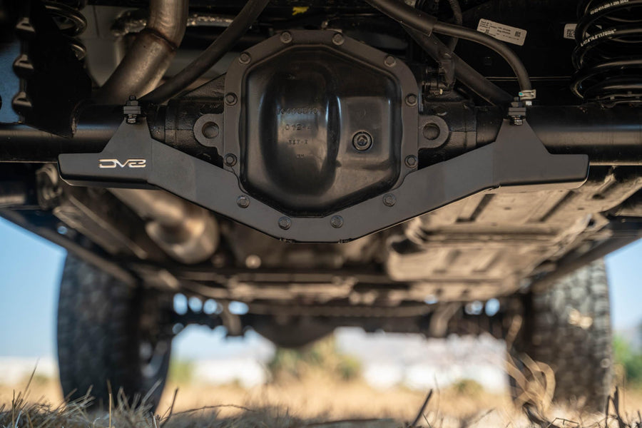 Rear D44 Differential Skid Plate DV8 Offroad for 2018-2025 Jeep Wrangler JL & 2020-2025 Gladiator JT | Protects Your Rear Differential | Assists in Gliding Over Obstacles | Fully Bolt-On | 5mm Steel