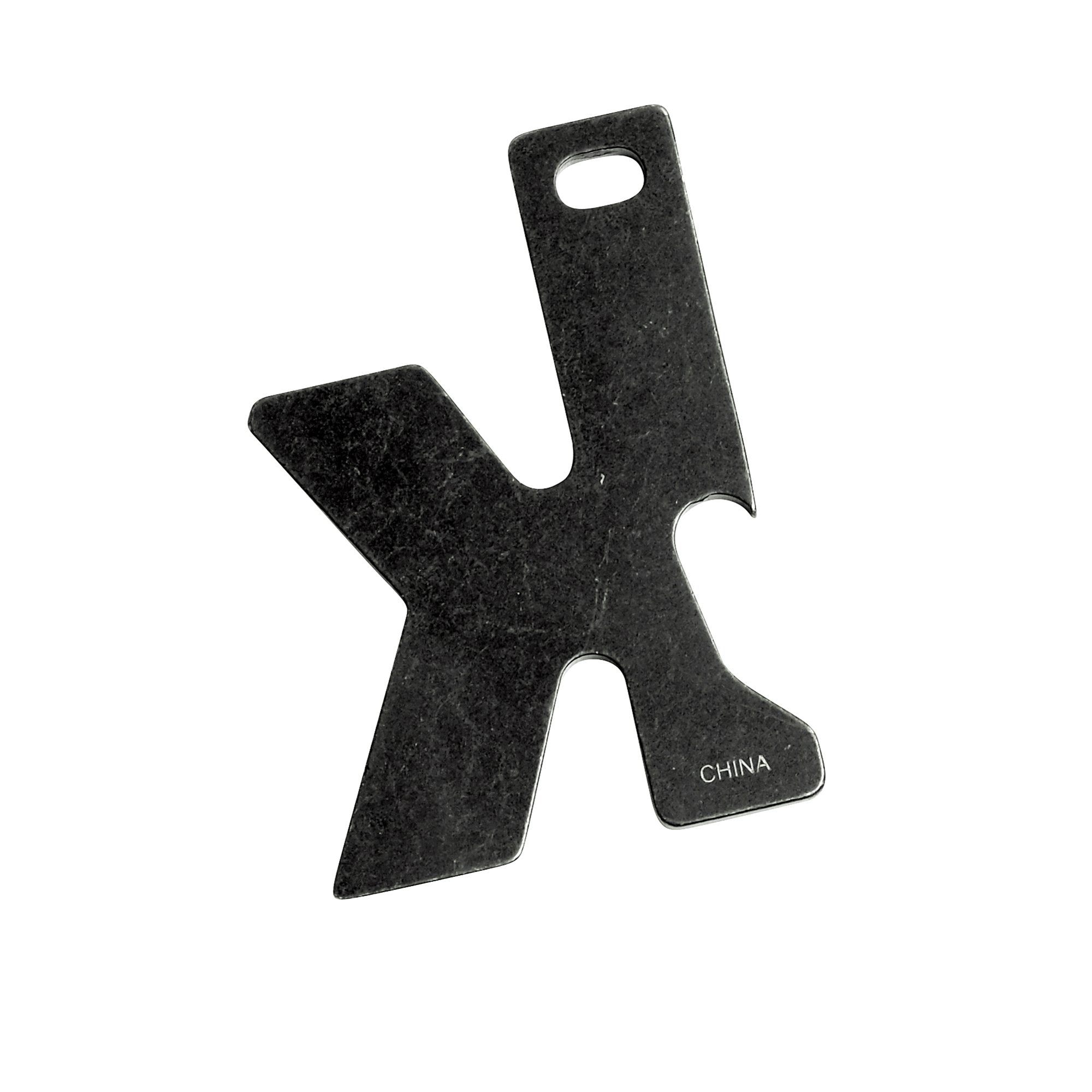 Kershaw Multi-Function K-TOOL Key Ring Tool (KTOOL); 2-Inch High-Performance 3Cr13 Stainless Steel Construction with BlackWash Finish, Bottle Opener, Flathead Screwdriver, and Lanyard Hole, 0.7 OZ
