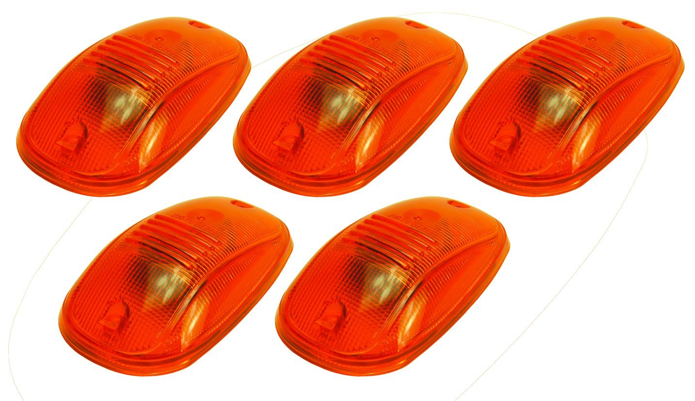 Hi-Five Amber Pacer Performance 20-246 Dodge Style Cab Roof Light Kit, (Pack of 5)