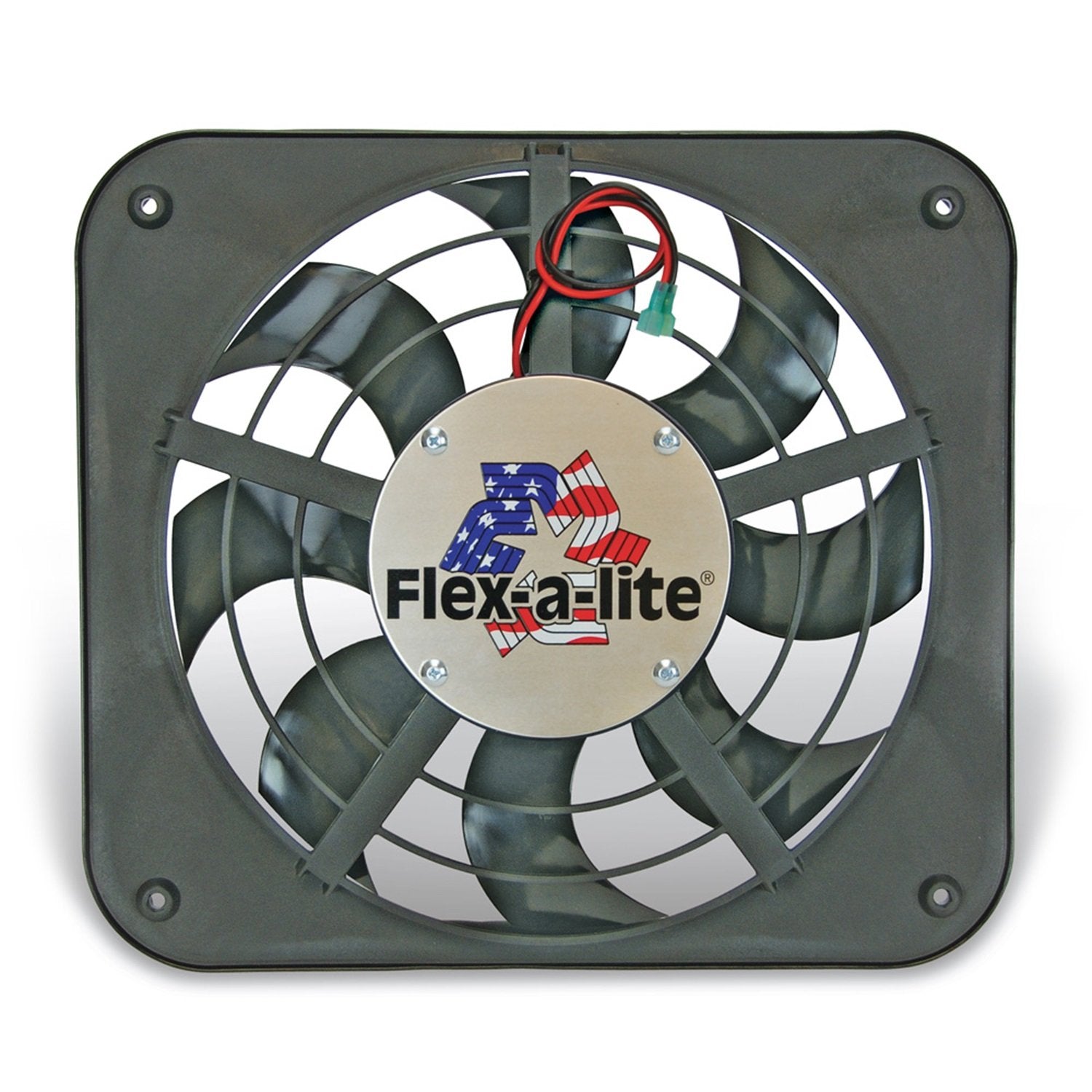 Flex-a-lite Lo-Profile 111 S-Blade Electric Puller Fan , Black