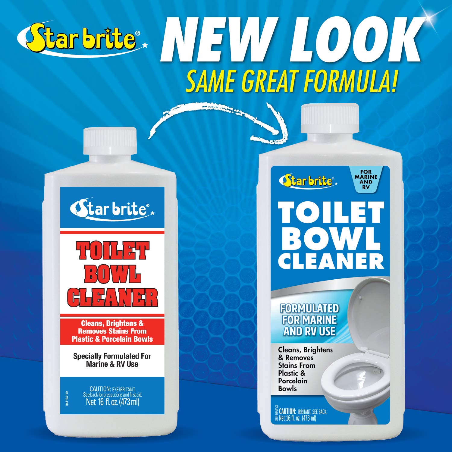 Toilet Bowl Cleaner STAR BRITE - For Boat, RV, Portable Toilets, Removes Stains, Fresh Scent, 16oz (086416)