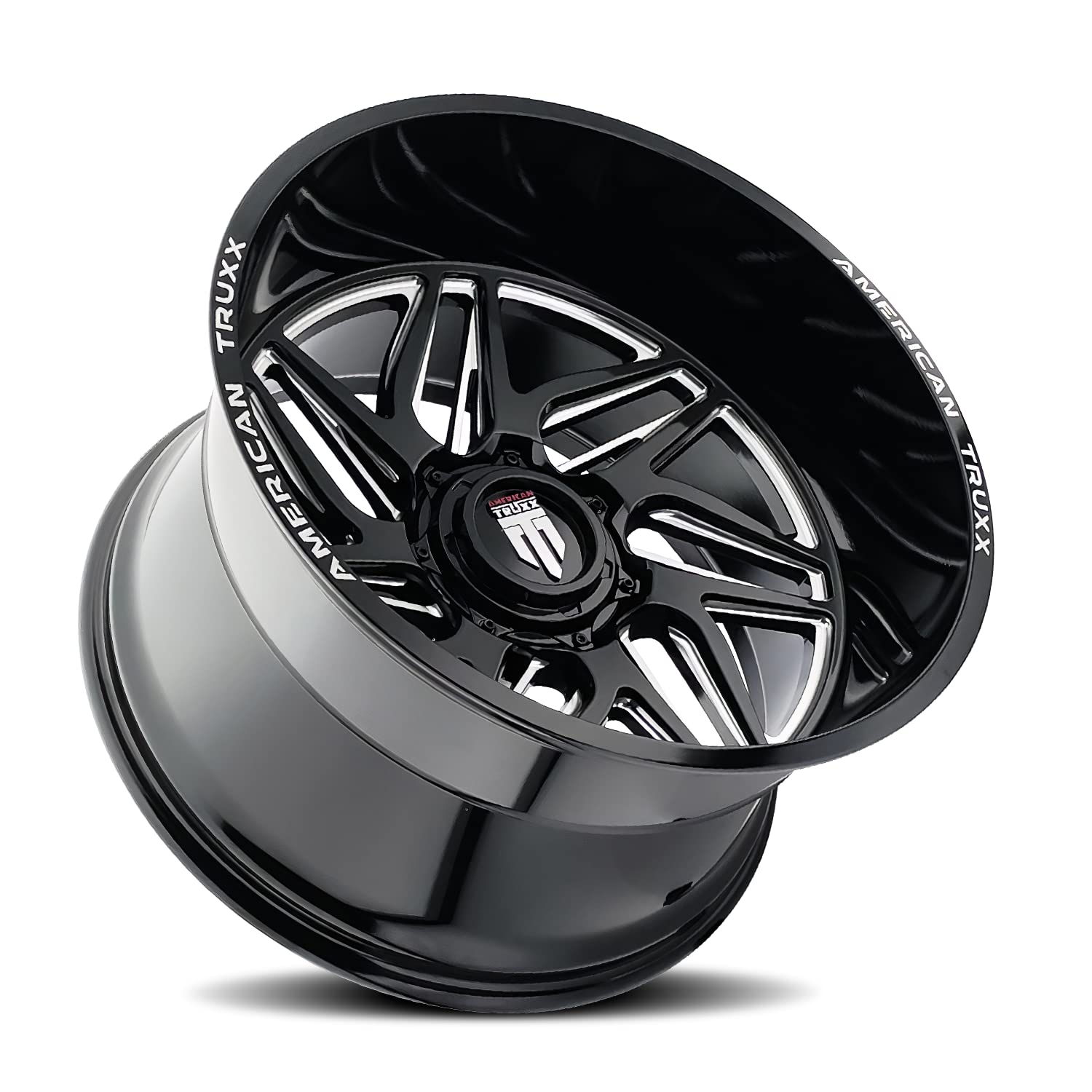 AT1917 American Truxx GOLIATH Two-Tone Wheel with Black/Milled (22 x 12. inches /5 x 139 mm, -44 mm Offset)
