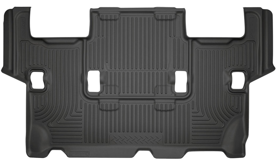 Weatherbeater Husky Liners Floor Mats | Fits 2007-2017 Ford Expedition; Lincoln Navigator | 3rd Row, 1-pc Black - 14371